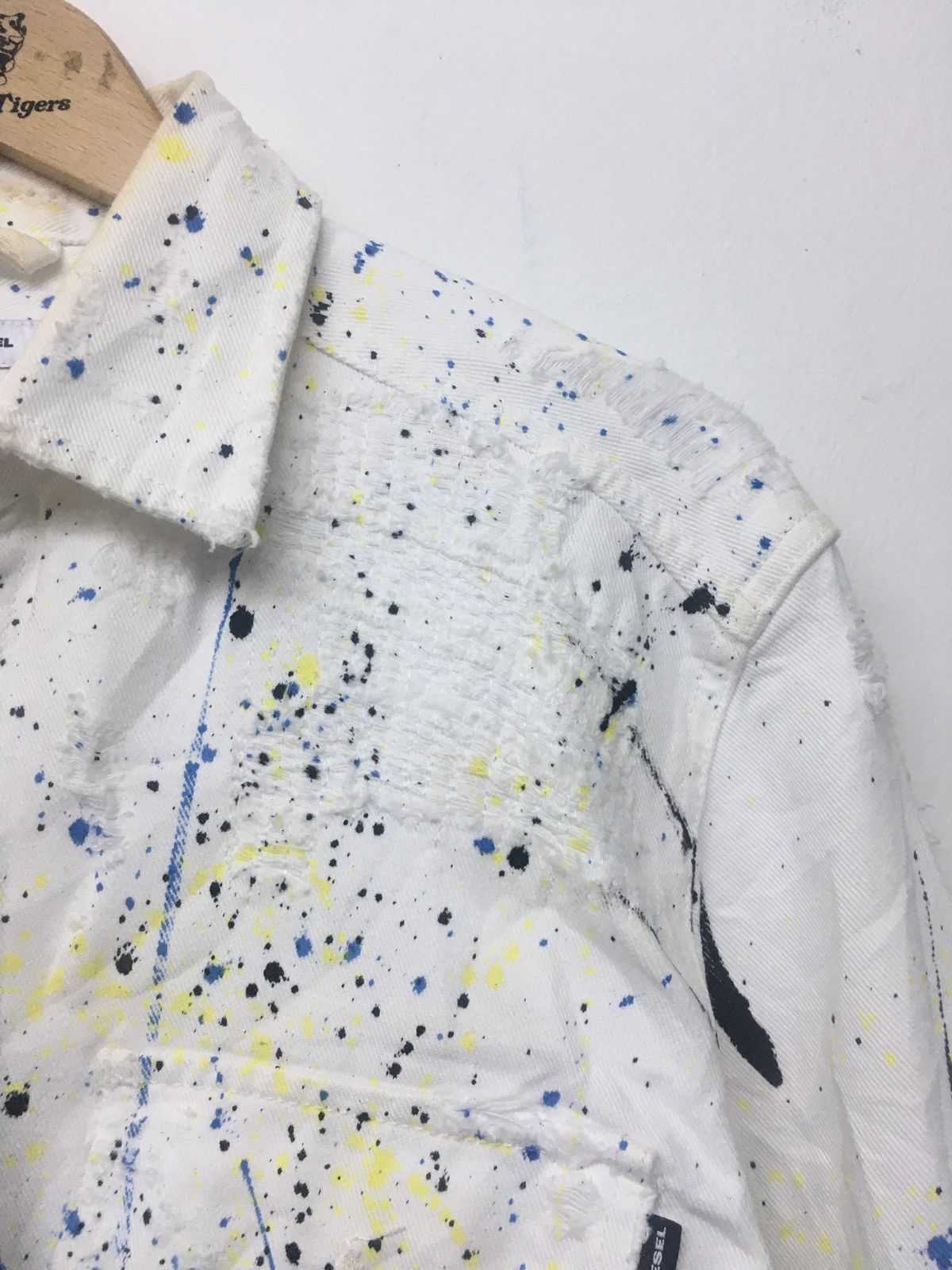 Diesel Diesel Distressed Painted Denim jacket Size US M / EU 48-50 / 2 - 12 Thumbnail
