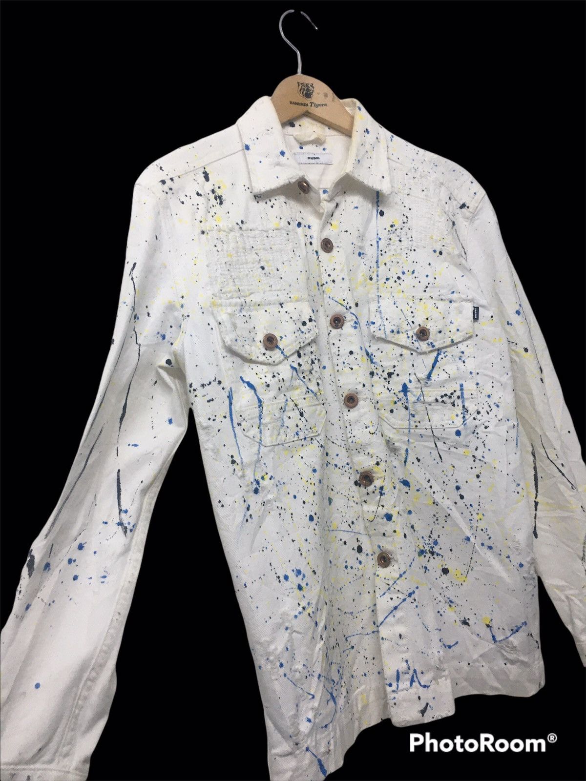 Diesel Diesel Distressed Painted Denim jacket Size US M / EU 48-50 / 2 - 3 Thumbnail