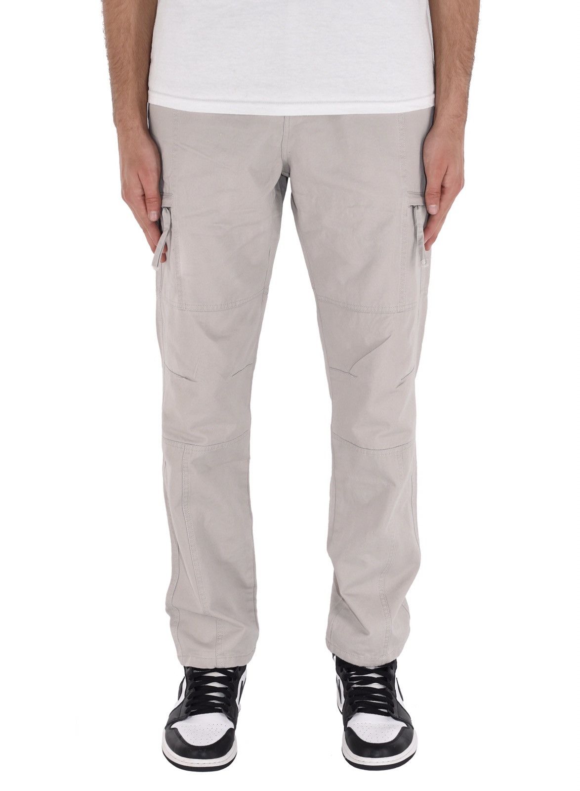 Japanese Brand Zip Cargo Pants Bone Grey Size US 40 / EU 56 - 2 Thumbnail