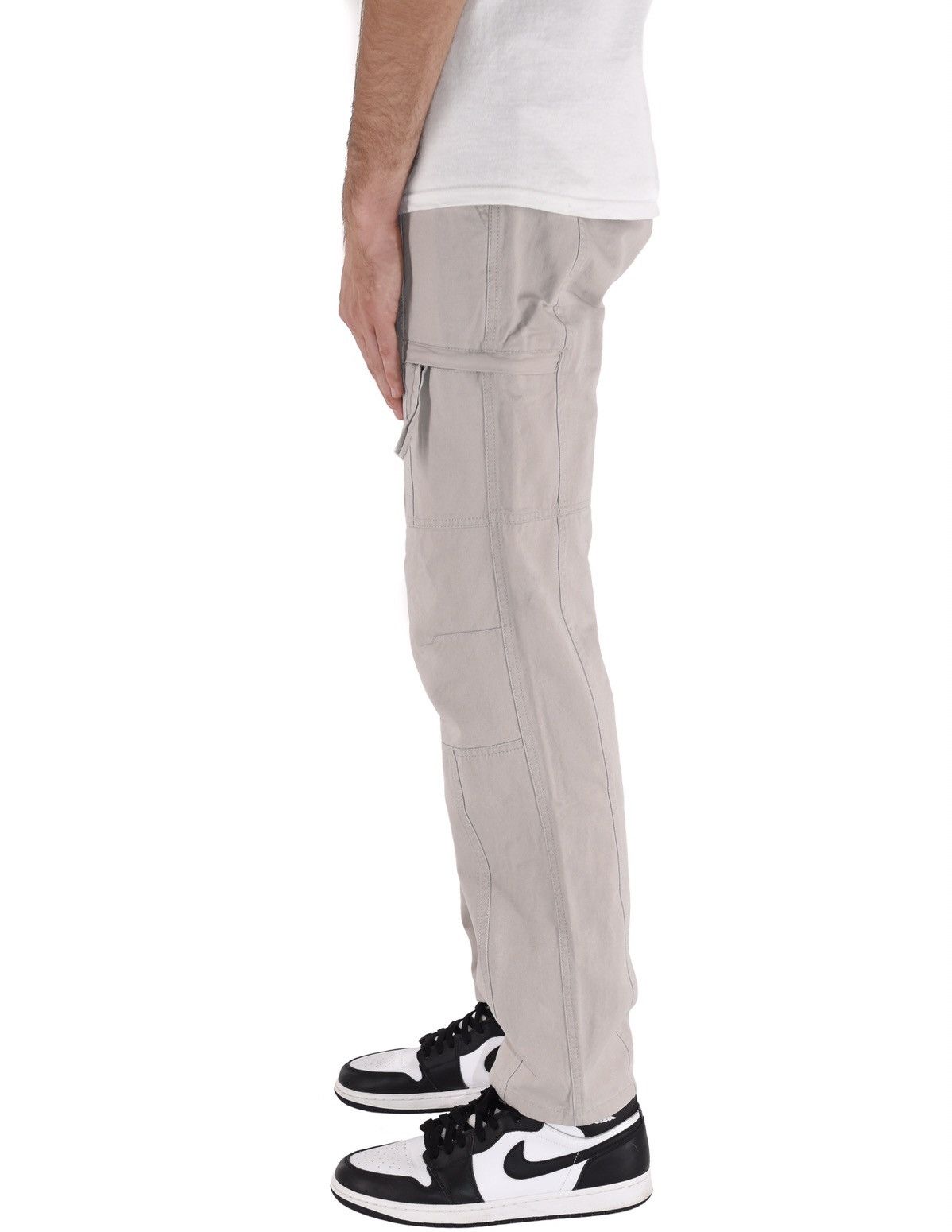 Japanese Brand Zip Cargo Pants Bone Grey Size US 40 / EU 56 - 3 Thumbnail