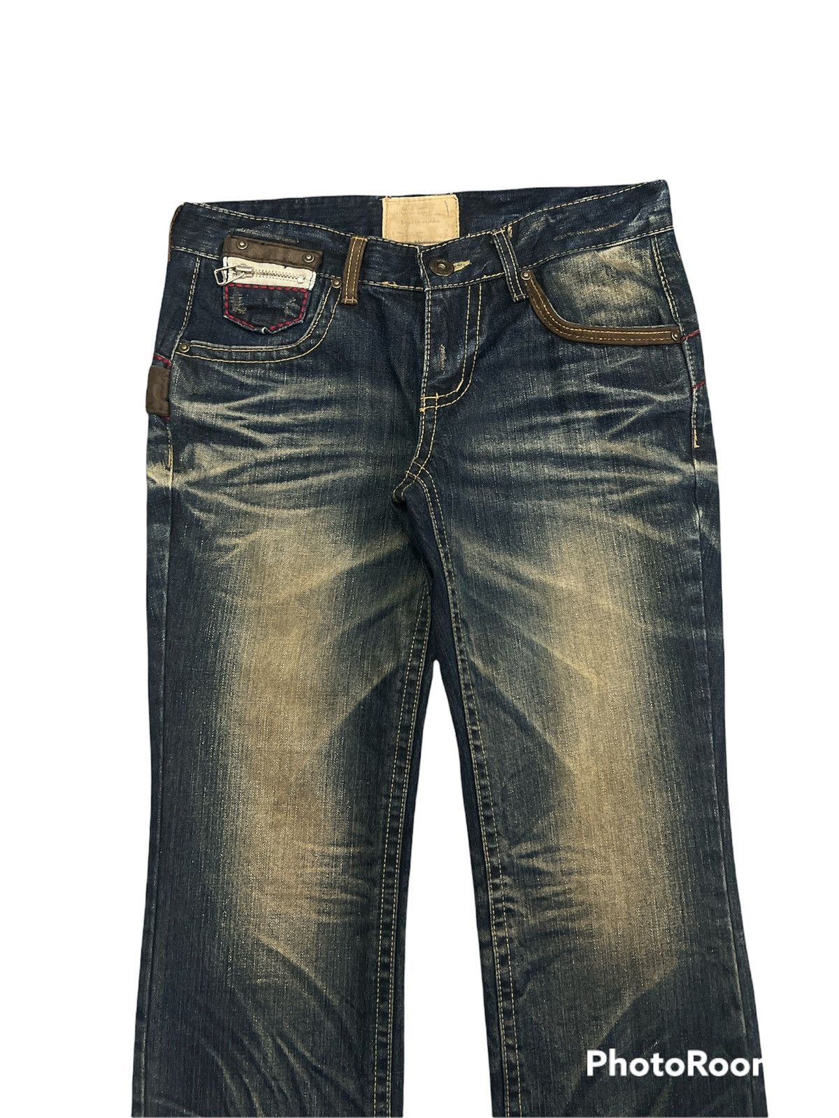 Japanese Brand × Vintage Japanese Brand Lolita Rusty Work Buckle Back Denim Pants Size US 32 / EU 48 - 4 Thumbnail