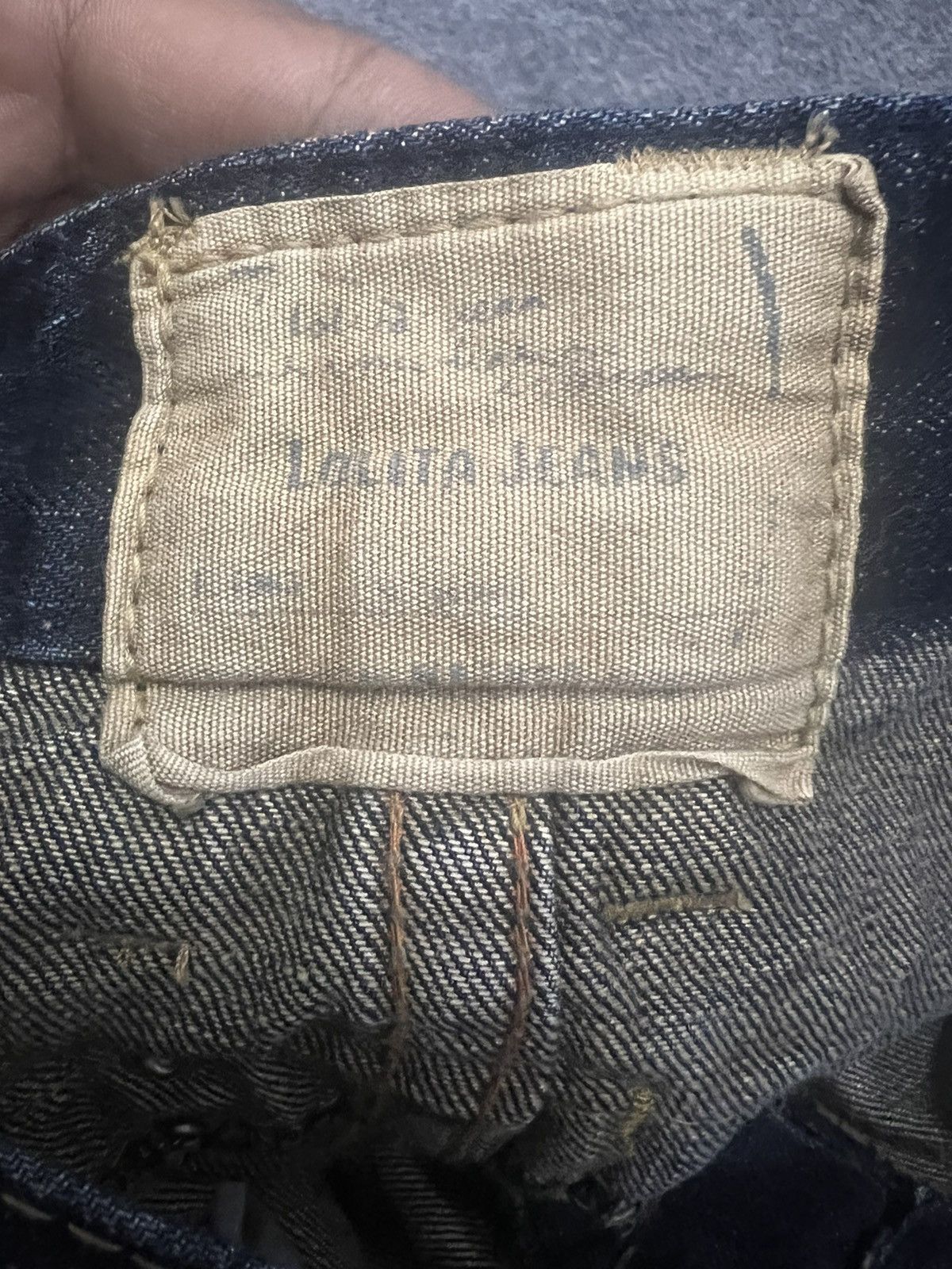 Japanese Brand × Vintage Japanese Brand Lolita Rusty Work Buckle Back Denim Pants Size US 32 / EU 48 - 10 Thumbnail