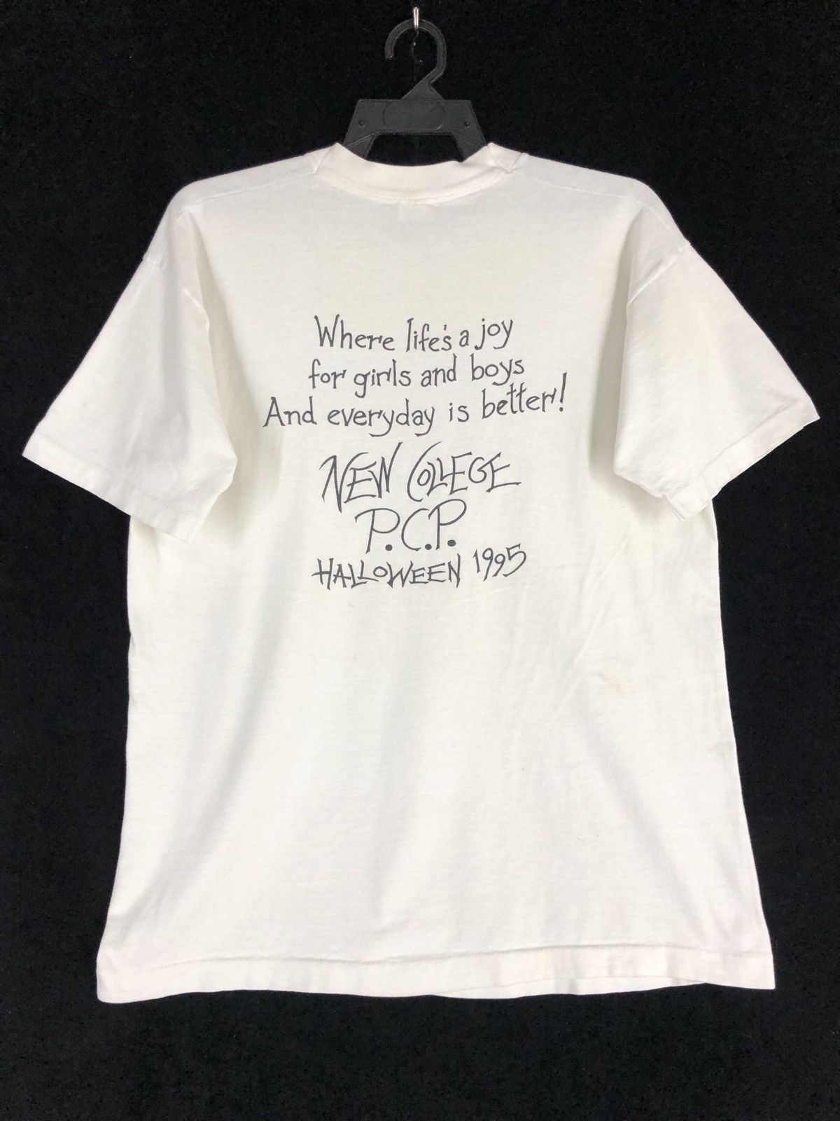 Fruit Of The Loom × Vintage Vintage New College P.C.P HALLOWEEN 1995 Size US L / EU 52-54 / 3 - 2 Thumbnail