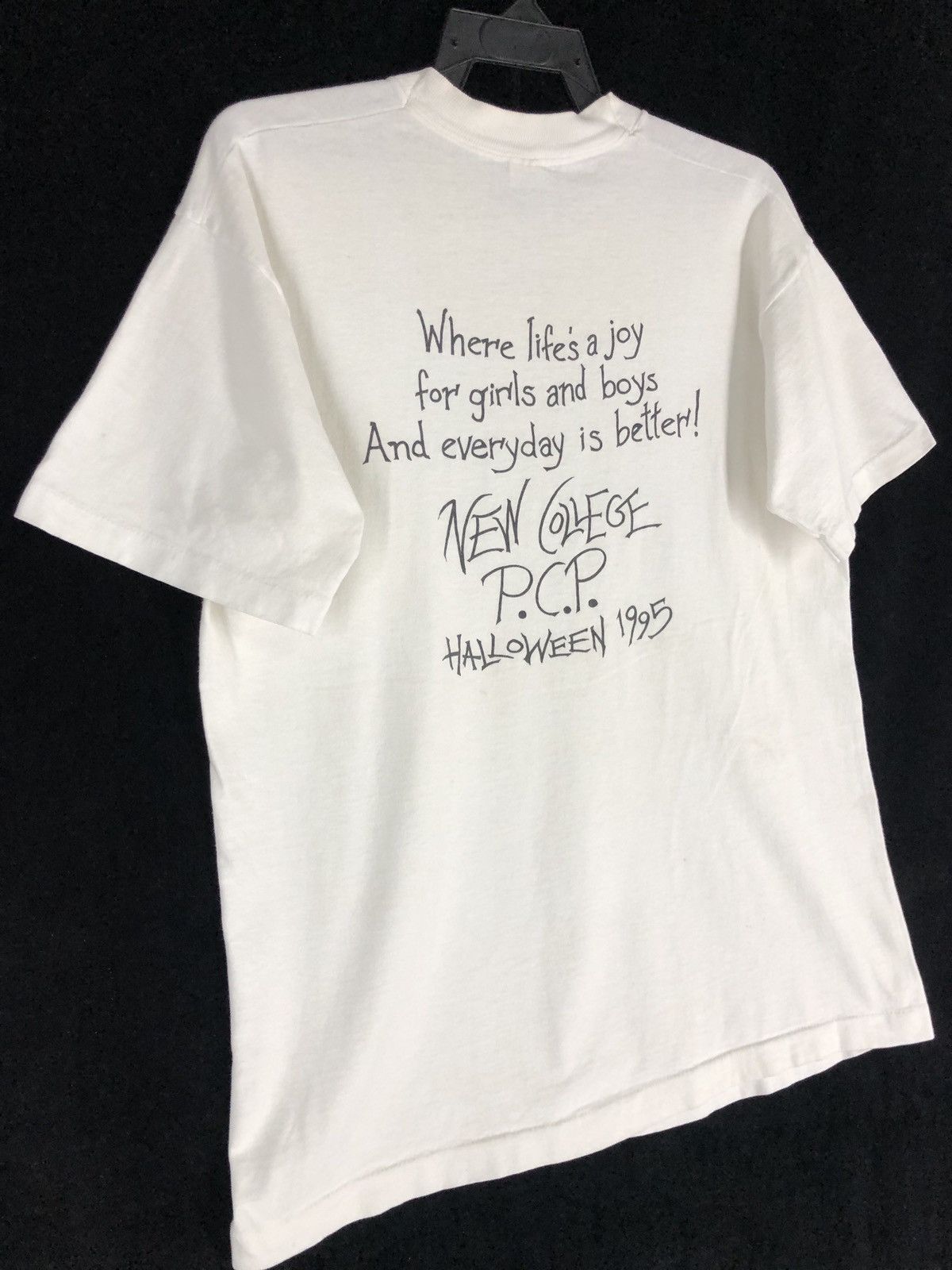 Fruit Of The Loom × Vintage Vintage New College P.C.P HALLOWEEN 1995 Size US L / EU 52-54 / 3 - 6 Thumbnail