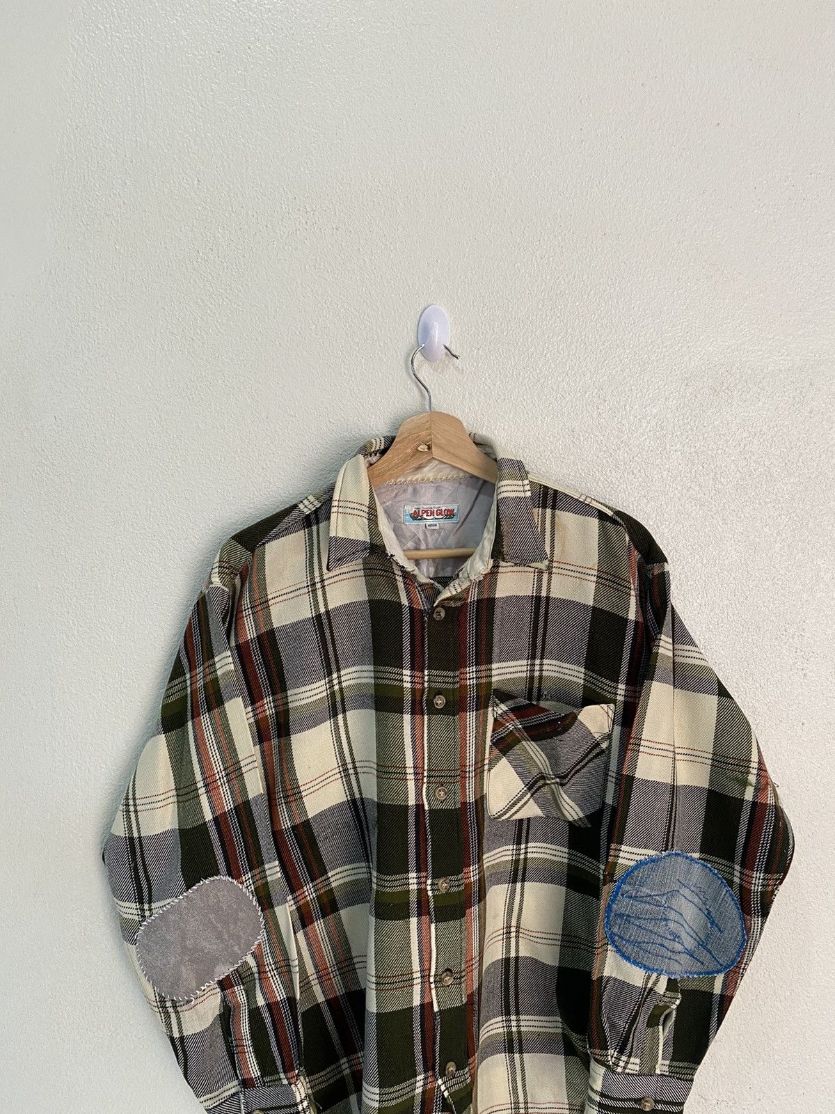 Flannel × Issey Miyake × Vintage FLANNEL PATCHWORK BY ALPEN GLOW BUTTON SHIRT Size US M / EU 48-50 / 2 - 4 Thumbnail