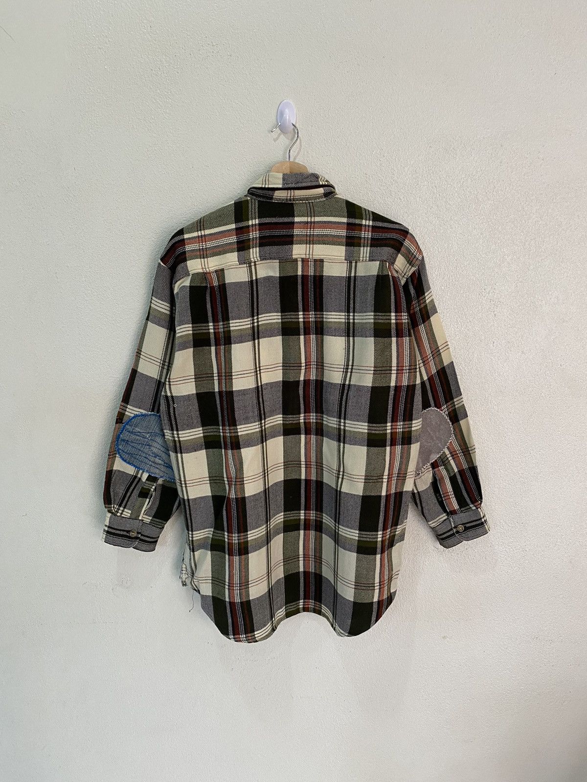 Flannel × Issey Miyake × Vintage FLANNEL PATCHWORK BY ALPEN GLOW BUTTON SHIRT Size US M / EU 48-50 / 2 - 3 Thumbnail