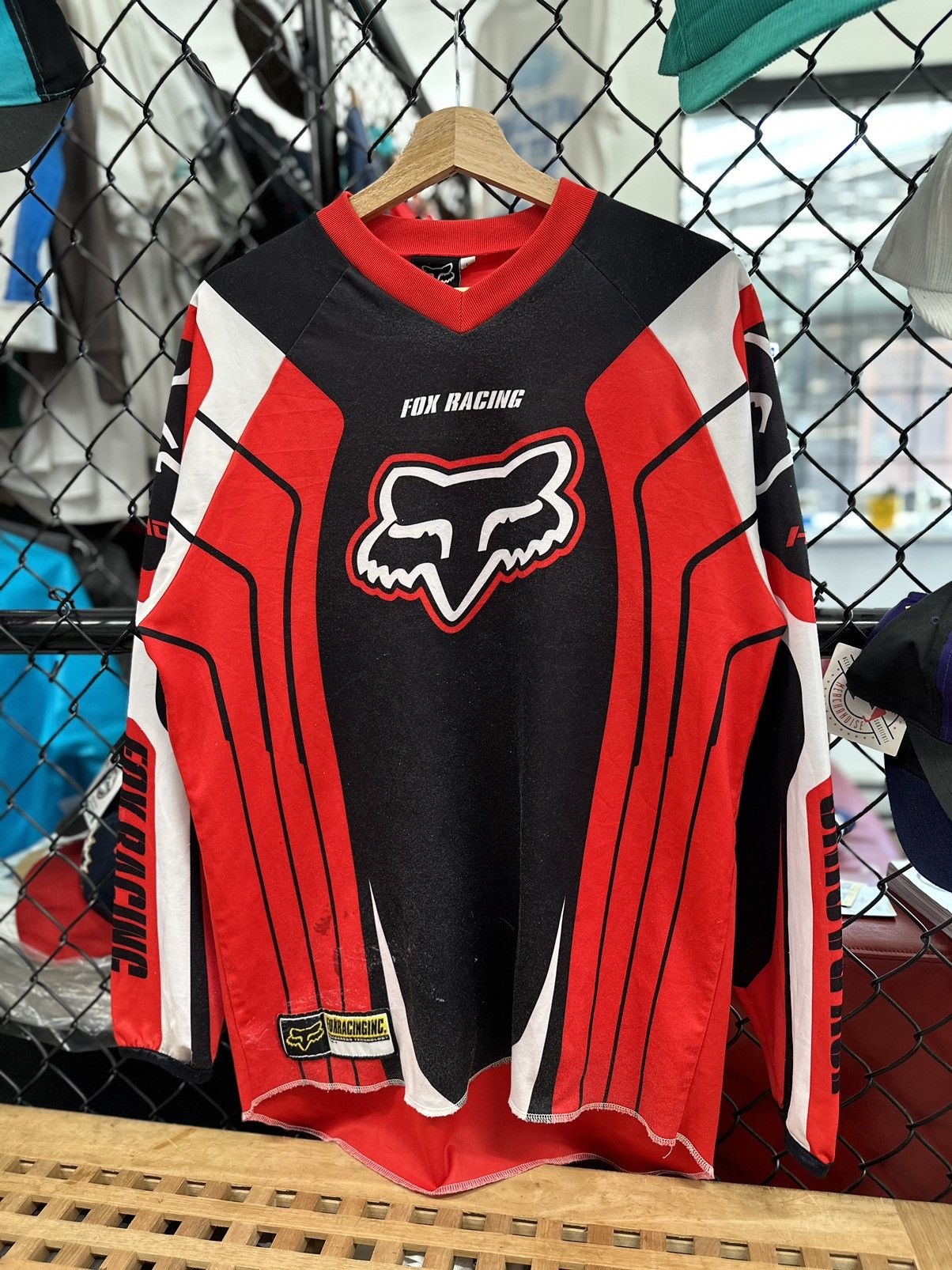 【1996年製】FOX RACING モトクロス シャツ サイズL ビンテージ 1996年製】FOX RACING モトクロス シャツ サイズL ビンテージ