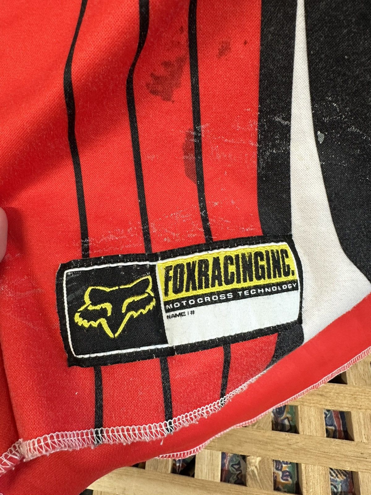 Fox Racing × Vintage Vintage Y2K Fox Racing Motocross Dri-Fit Jersey Size L Size US L / EU 52-54 / 3 - 4 Thumbnail