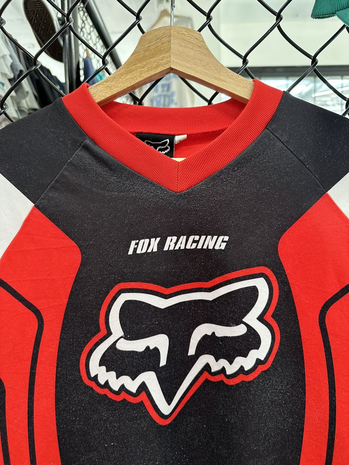 Fox Racing × Vintage Vintage Y2K Fox Racing Motocross Dri-Fit Jersey Size L Size US L / EU 52-54 / 3 - 2 Thumbnail