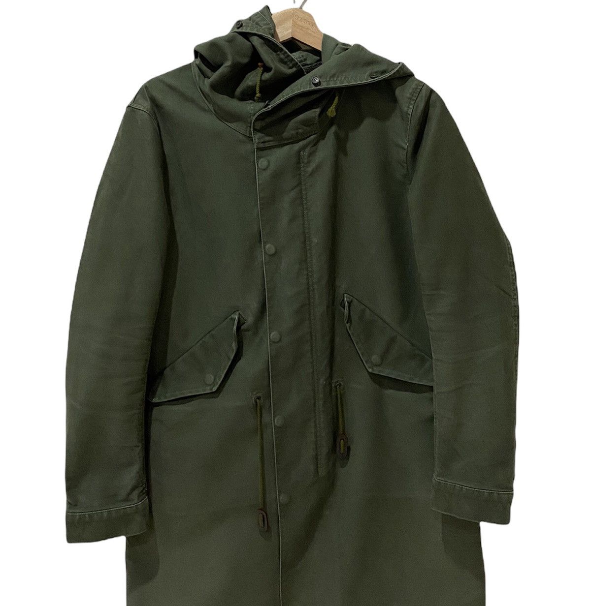 Journal Standard × Schott VINTAGE JOURNAL STANDARD ARMY GREEN DRAWSTRING PARKA JACKET Size US S / EU 44-46 / 1 - 3 Thumbnail