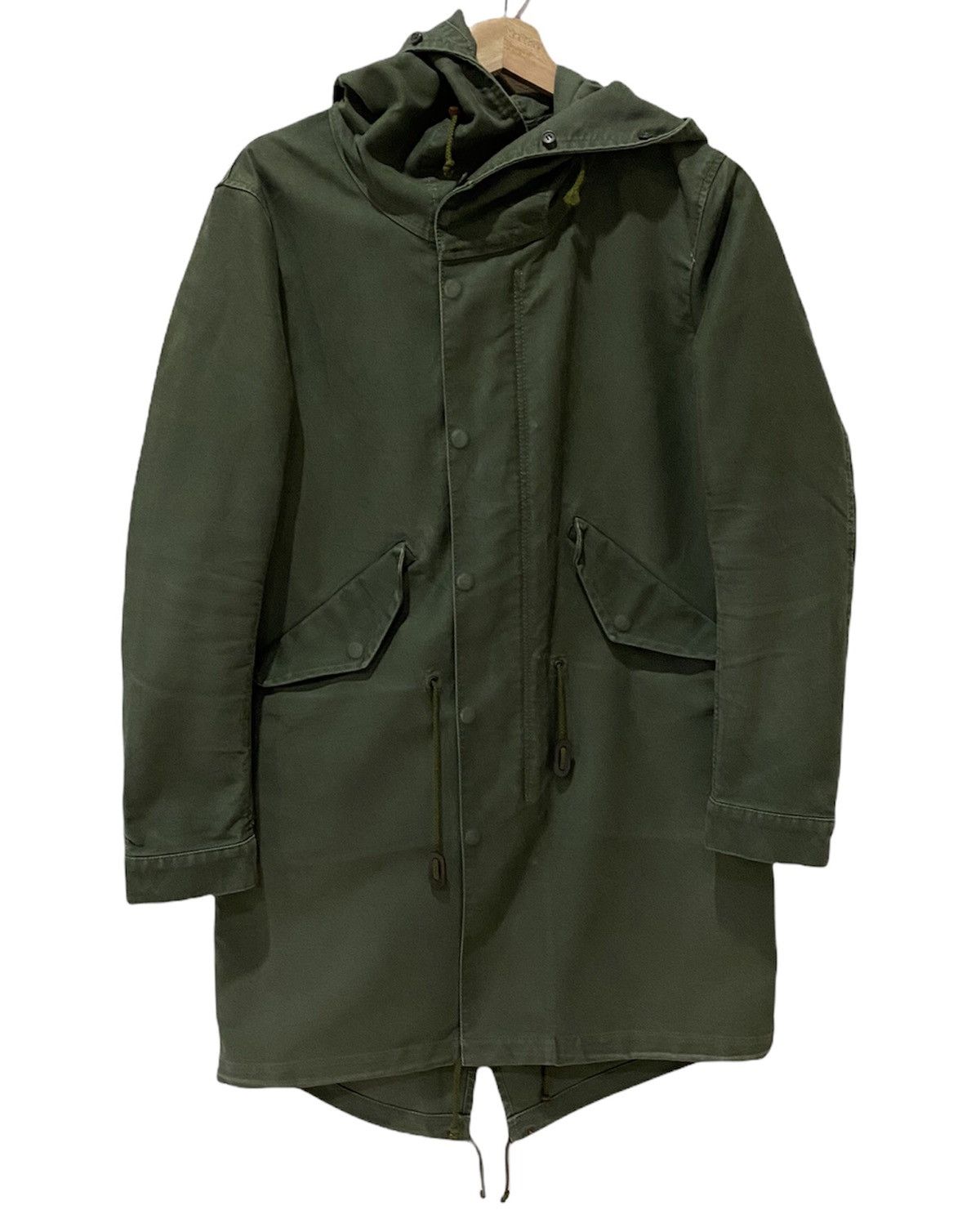 Journal Standard × Schott VINTAGE JOURNAL STANDARD ARMY GREEN DRAWSTRING PARKA JACKET Size US S / EU 44-46 / 1 - 5 Thumbnail