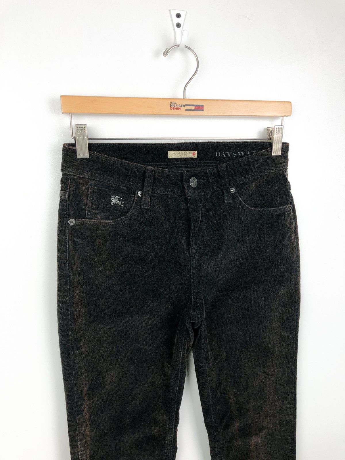 Burberry Burberry Brit y2k velveteen pants ankle bayswater skinny zip Size 27" / US 4 / IT 40 - 1 Thumbnail