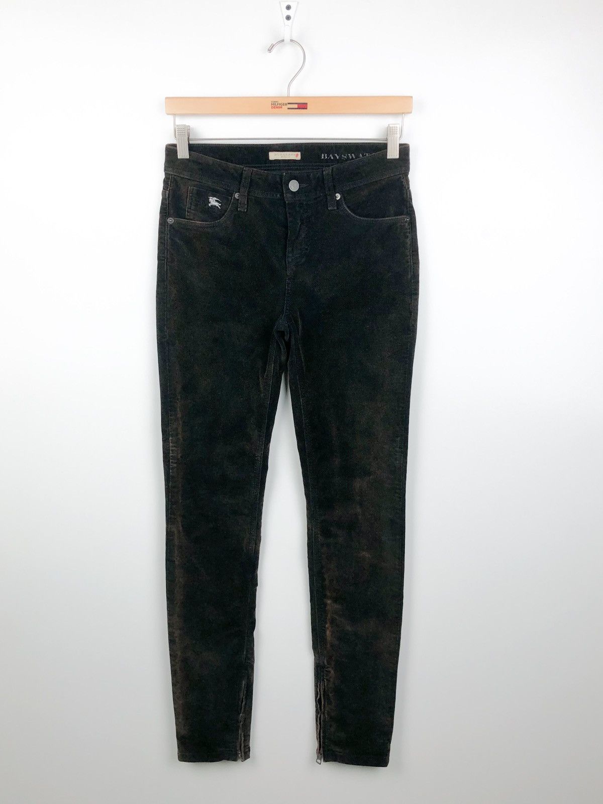 Burberry Burberry Brit y2k velveteen pants ankle bayswater skinny zip Size 27" / US 4 / IT 40 - 2 Thumbnail