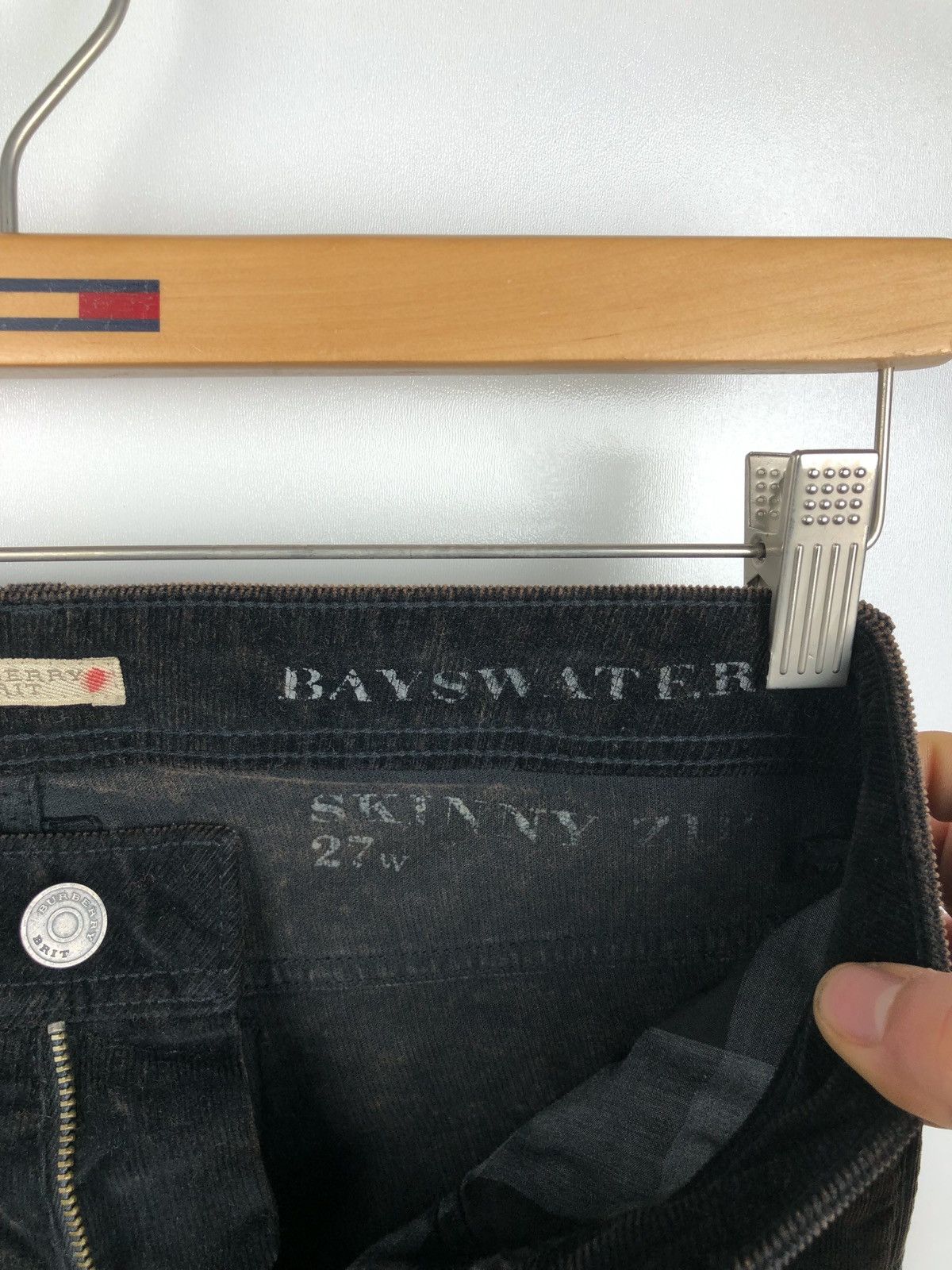 Burberry Burberry Brit y2k velveteen pants ankle bayswater skinny zip Size 27" / US 4 / IT 40 - 10 Thumbnail
