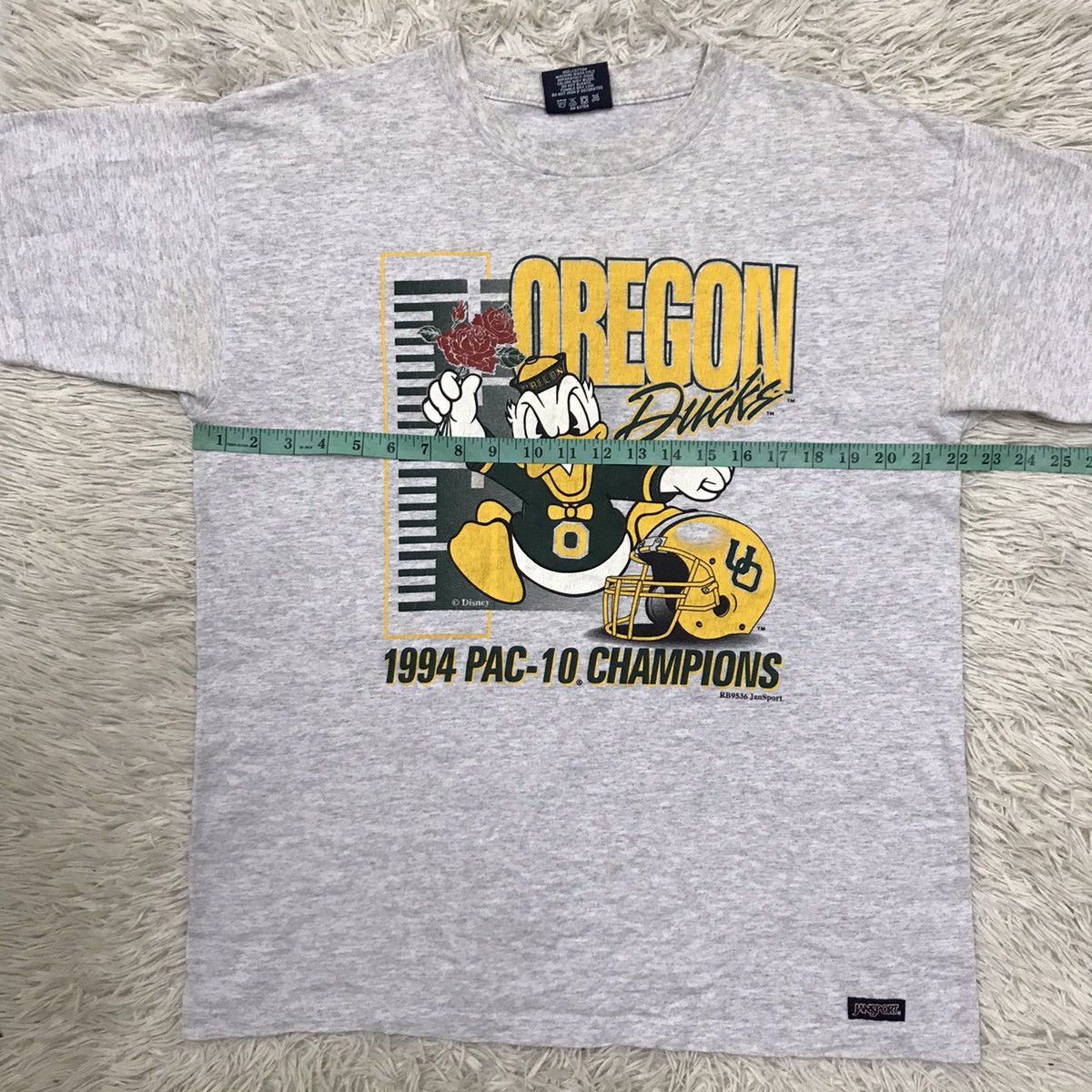 Disney × Jansport × Vintage Vintage 90s Oregon Duck Disney American Football Tshirt Size US L / EU 52-54 / 3 - 13 Thumbnail