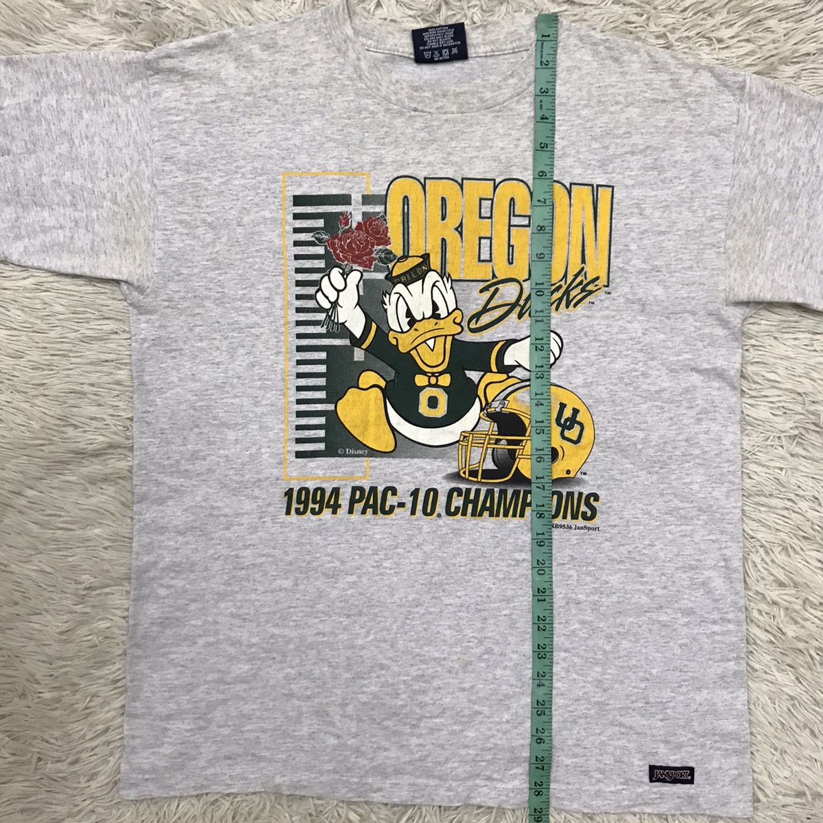 Disney × Jansport × Vintage Vintage 90s Oregon Duck Disney American Football Tshirt Size US L / EU 52-54 / 3 - 14 Thumbnail
