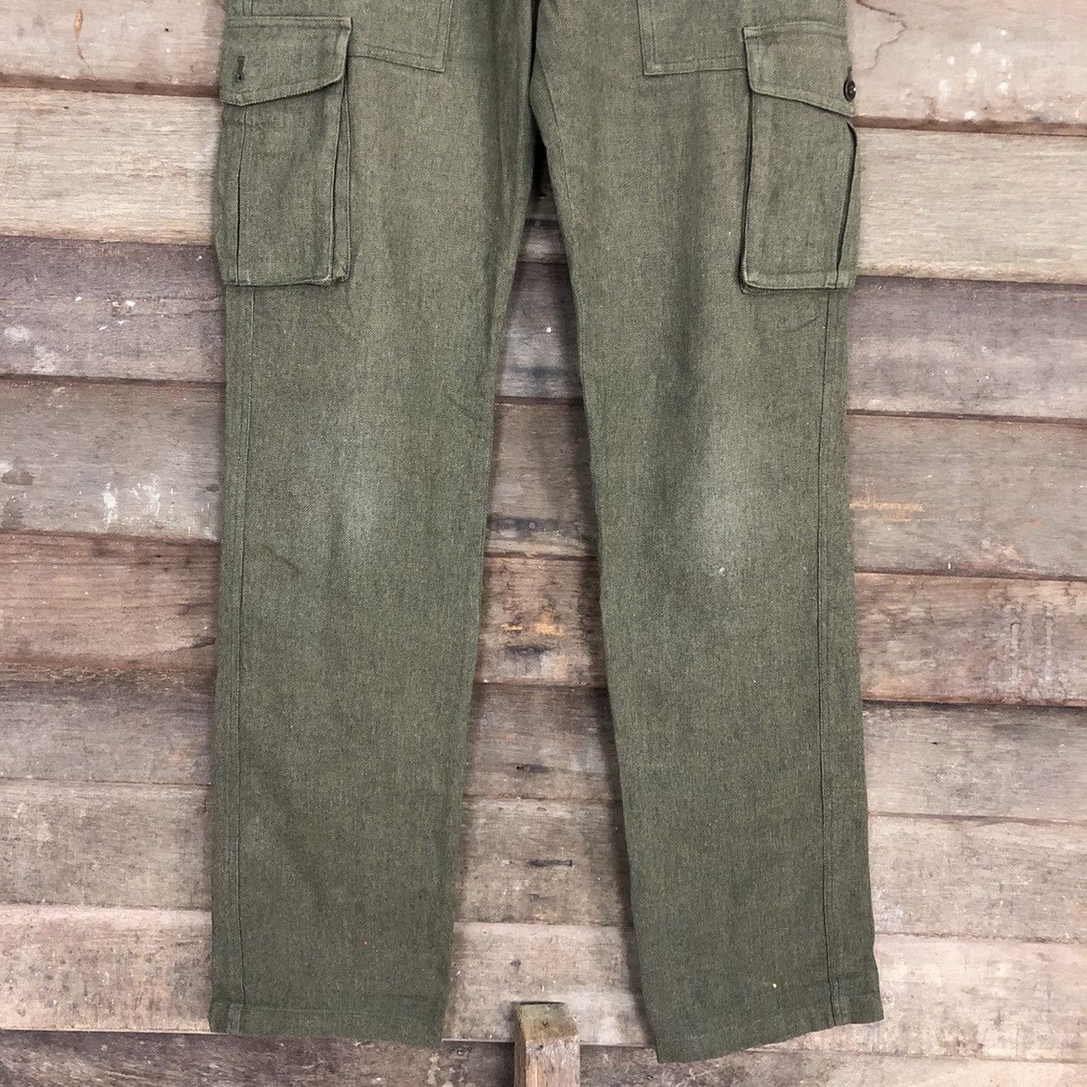 Japanese Brand Vital Green Multipocket Tactical Cargo Pants #3419 Size US 30 / EU 46 - 3 Thumbnail
