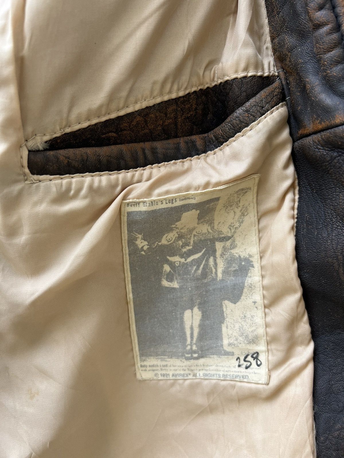 Avirex Trashed Vintage 1991 Avirex Glenn Miller A2 Leather Jacket Size US M / EU 48-50 / 2 - 24 Thumbnail
