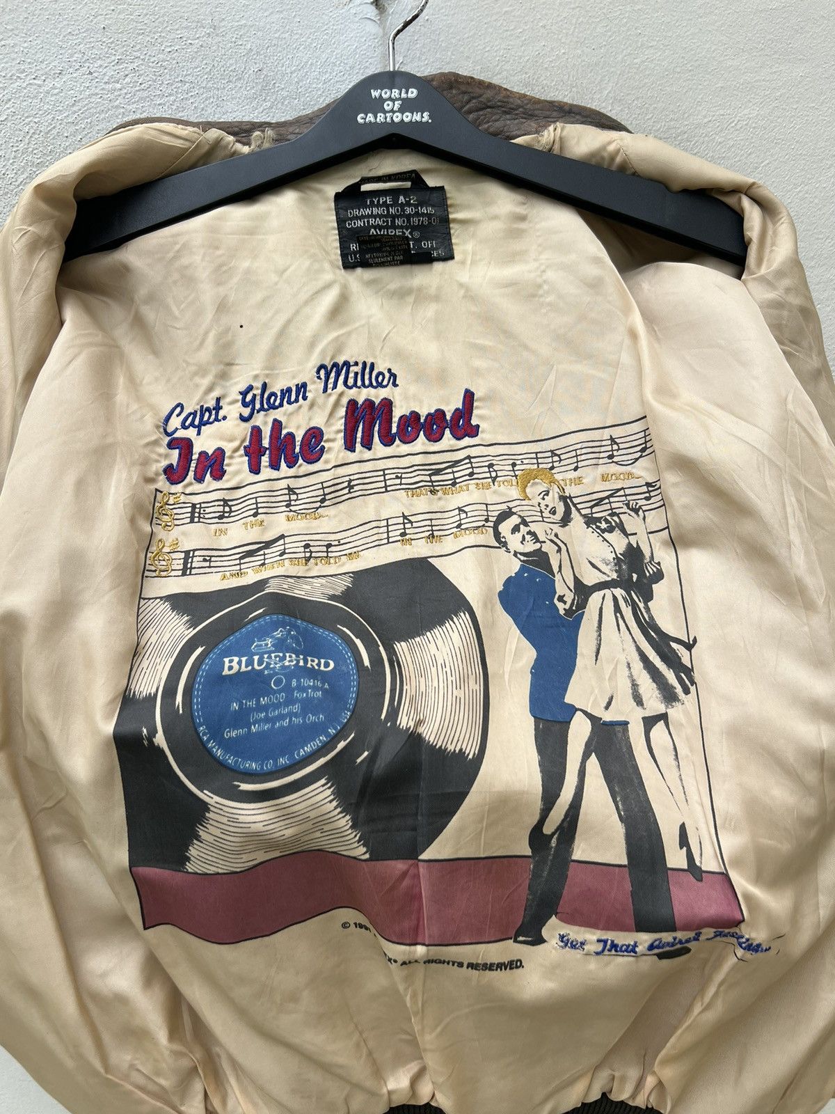 Avirex Trashed Vintage 1991 Avirex Glenn Miller A2 Leather Jacket Size US M / EU 48-50 / 2 - 22 Thumbnail