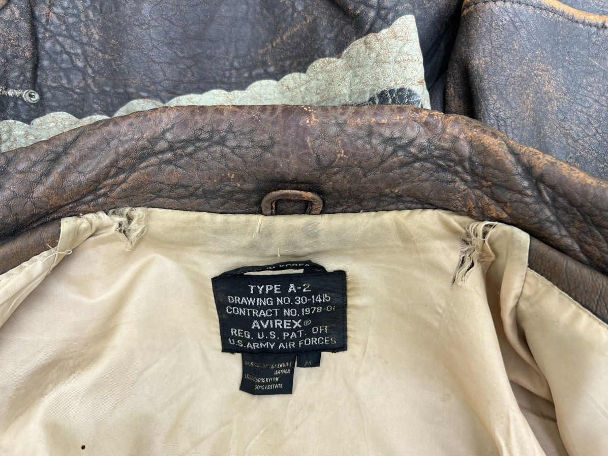 Avirex Trashed Vintage 1991 Avirex Glenn Miller A2 Leather Jacket Size US M / EU 48-50 / 2 - 25 Thumbnail