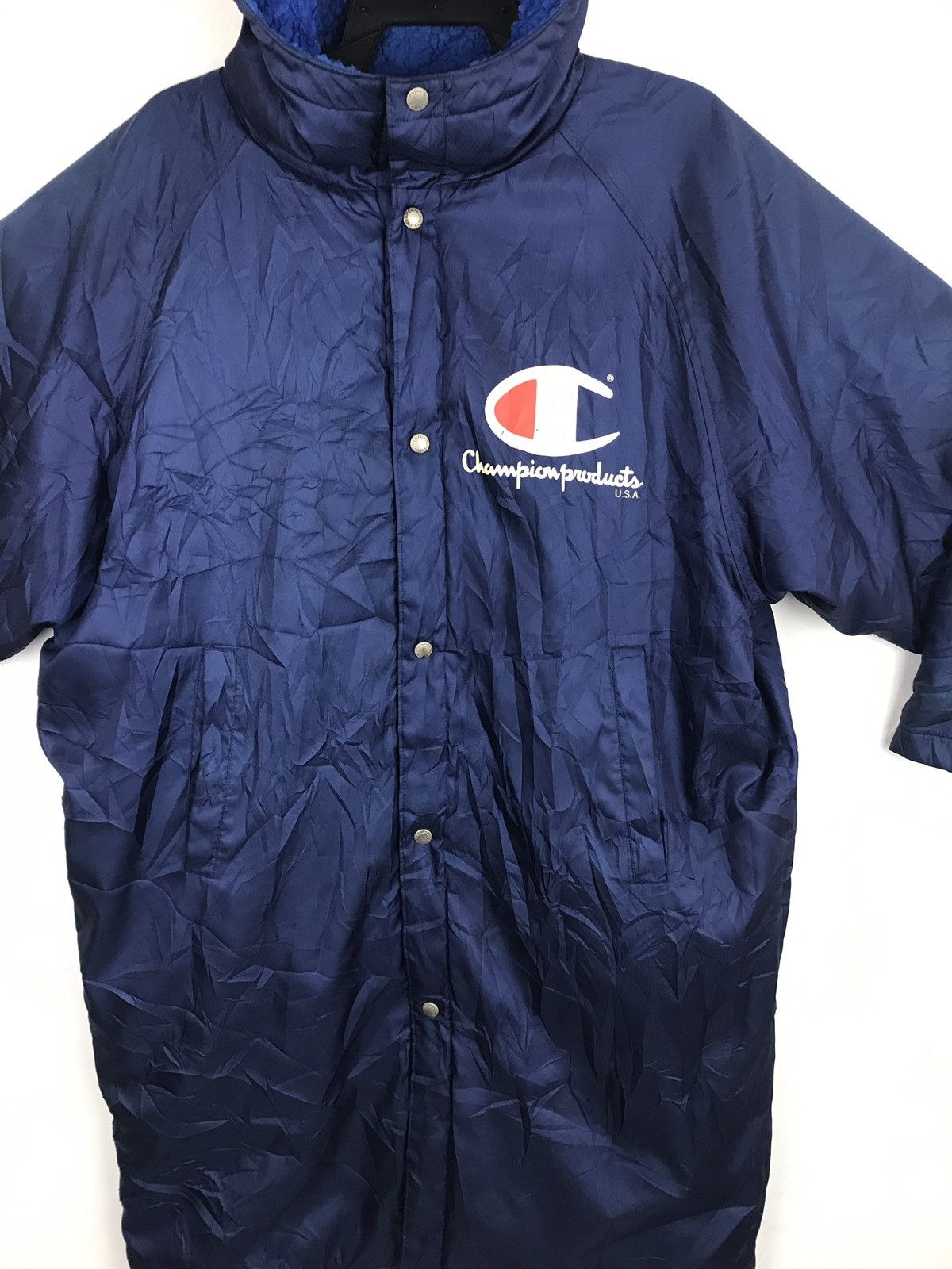 Champion Vintage 90s Champions Sherpa Parka Padded Jacket Coach Size US XL / EU 56 / 4 - 3 Thumbnail