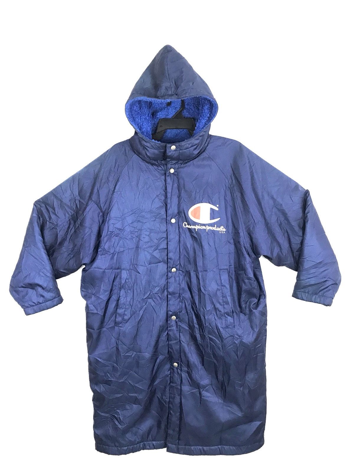 Champion Vintage 90s Champions Sherpa Parka Padded Jacket Coach Size US XL / EU 56 / 4 - 2 Thumbnail