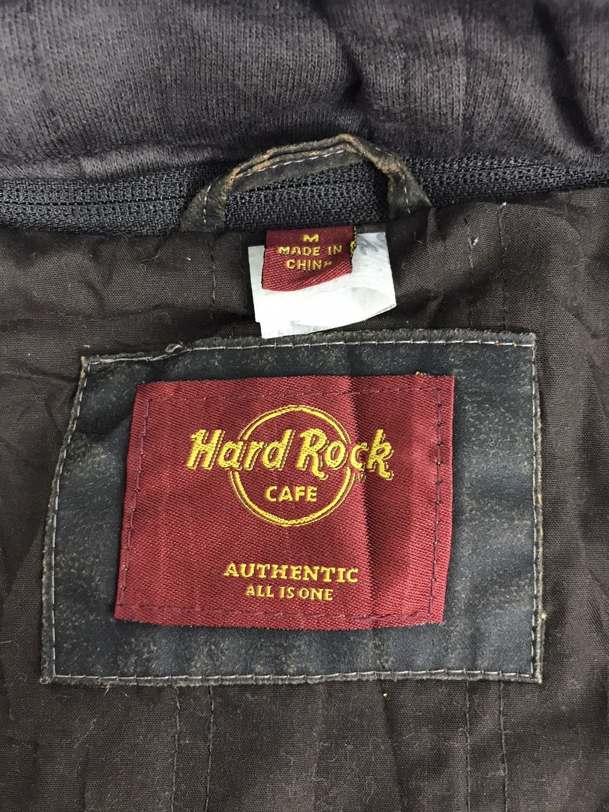Hard Rock Cafe Vintage Hard Rock Cafe London Wax Cloth Jacket Winter Wear Size US M / EU 48-50 / 2 - 5 Thumbnail