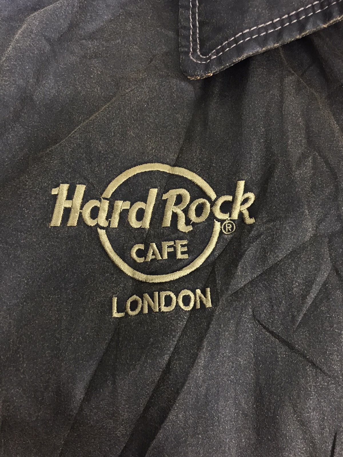 Hard Rock Cafe Vintage Hard Rock Cafe London Wax Cloth Jacket Winter Wear Size US M / EU 48-50 / 2 - 4 Thumbnail
