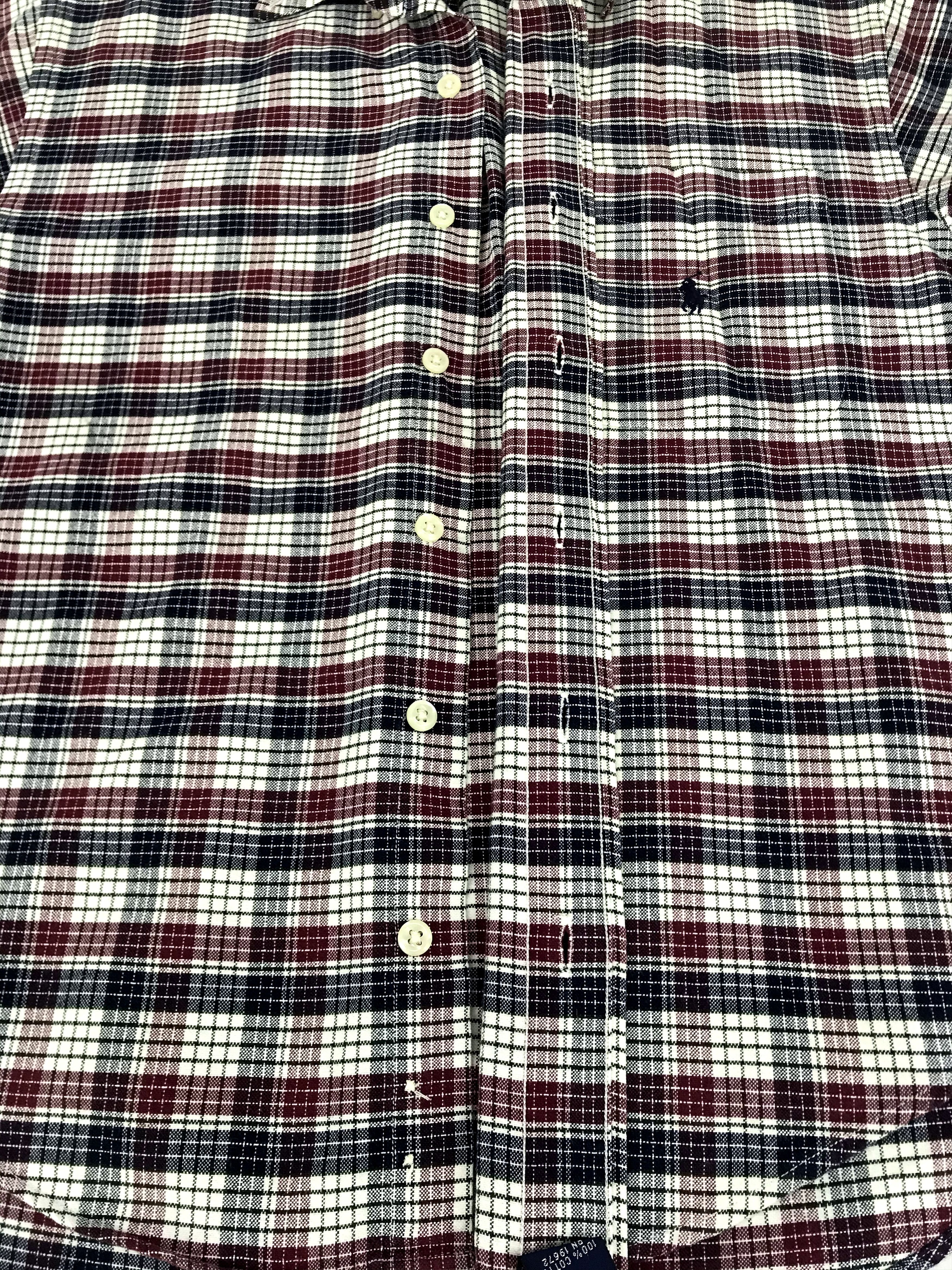 Flannel × Polo Ralph Lauren × Vintage Vintage 90s Polo Ralph Lauren Flannel Shirt Plaid Checked Size US S / EU 44-46 / 1 - 4 Thumbnail