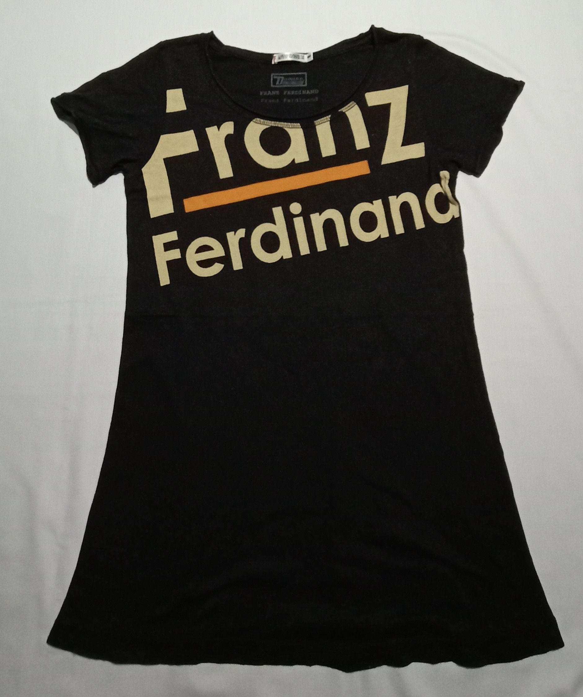 image of Band Tees Franz Ferdinand Indie Rock Band Tee Girl Women in Black
