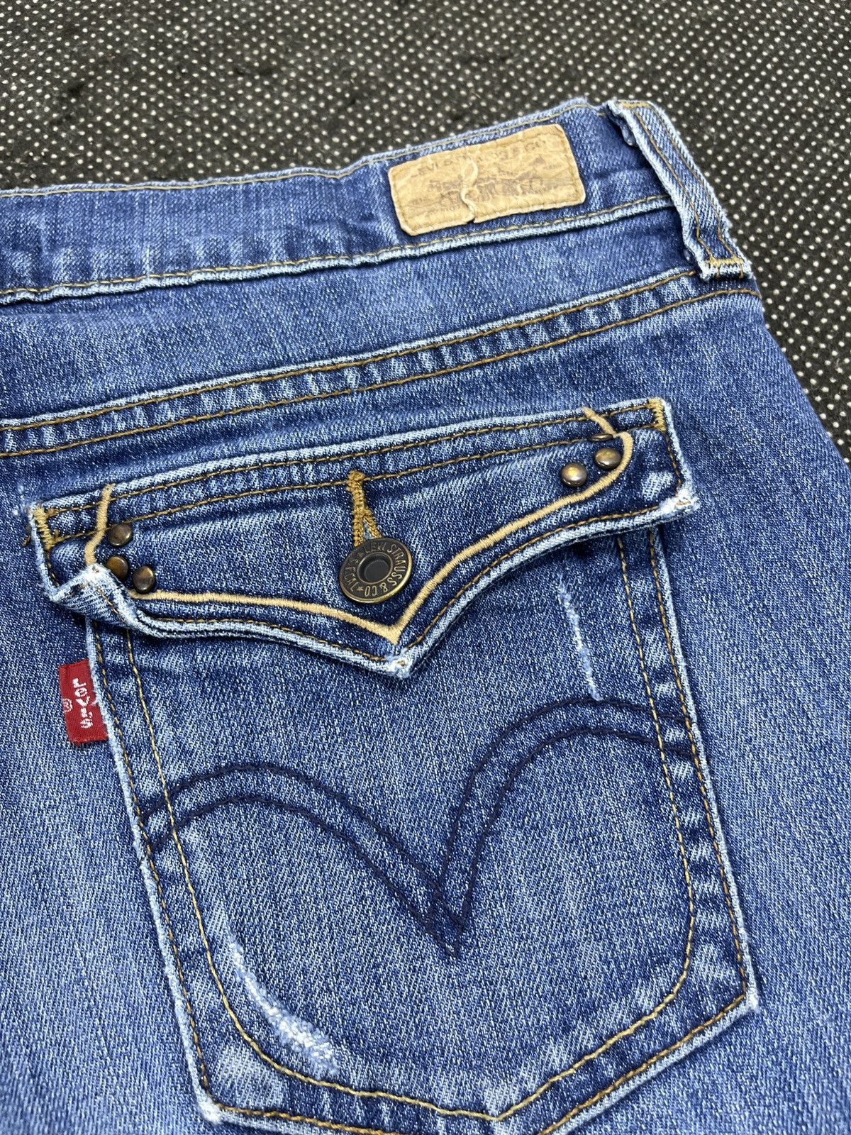 Levi's × Vintage Vintage Blue Levis 515 Flare Jeans - JP088 Size 32" / US 10 / IT 46 - 13 Thumbnail