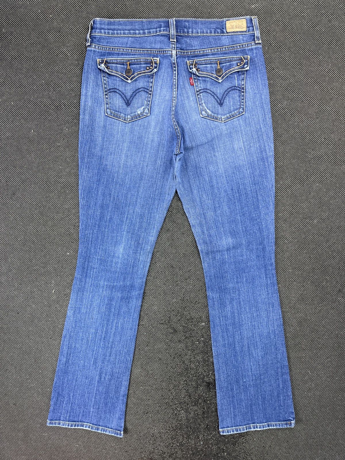 Levi's × Vintage Vintage Blue Levis 515 Flare Jeans - JP088 Size 32" / US 10 / IT 46 - 2 Thumbnail