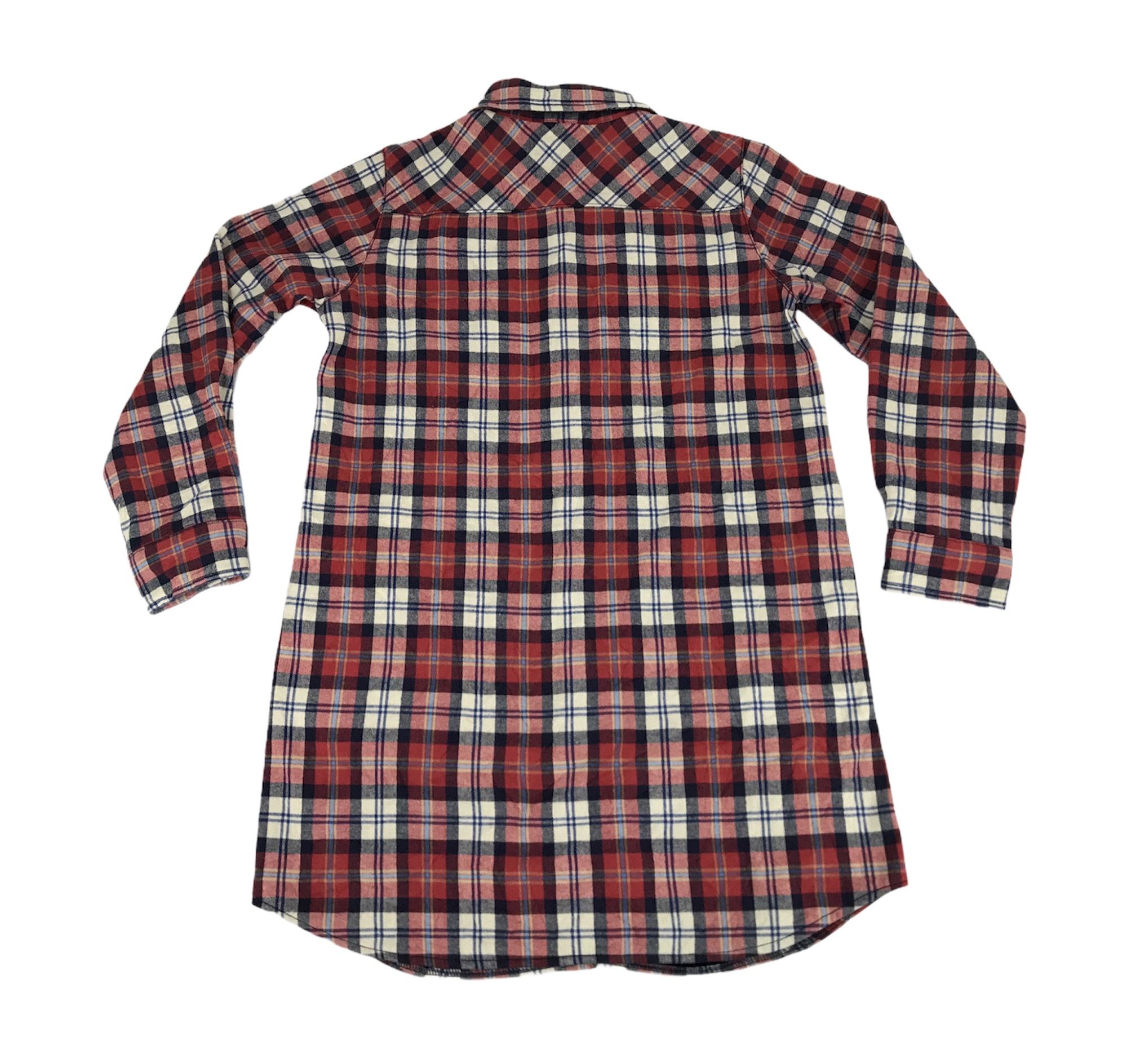 Flannel Vintage Closshi Flannel Plaid Checked Sherpa Padded Inner Size M / US 6-8 / IT 42-44 - 2 Thumbnail