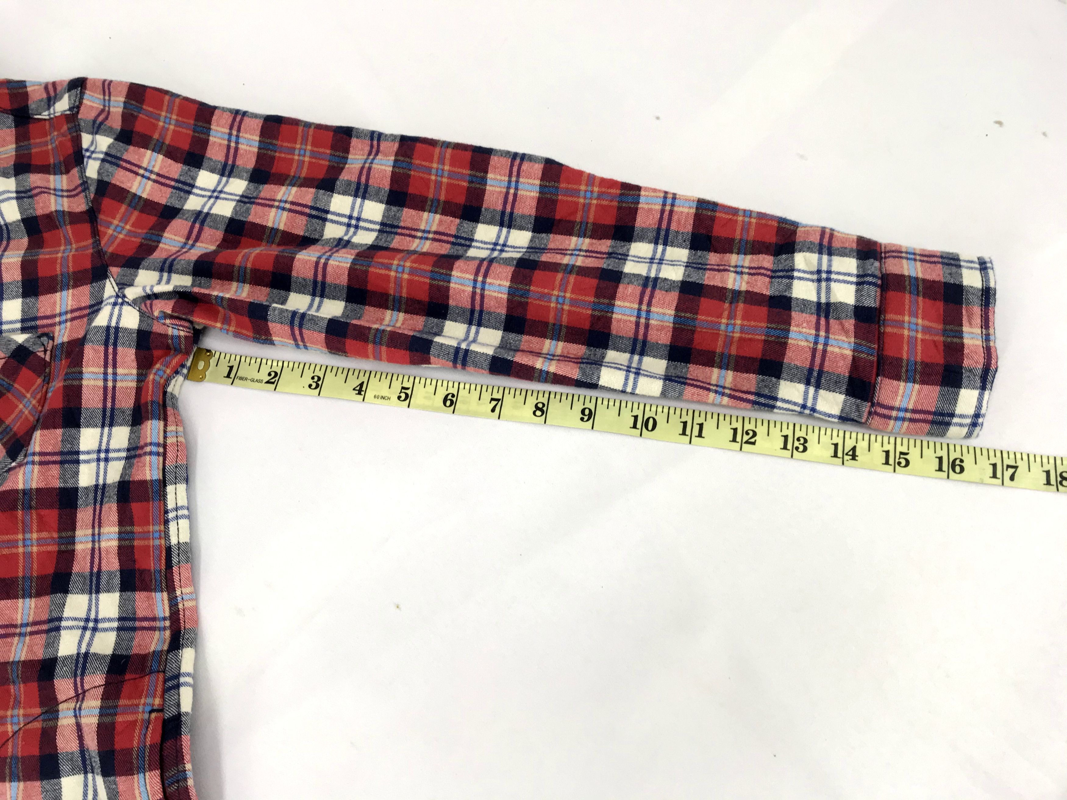 Flannel Vintage Closshi Flannel Plaid Checked Sherpa Padded Inner Size M / US 6-8 / IT 42-44 - 11 Thumbnail
