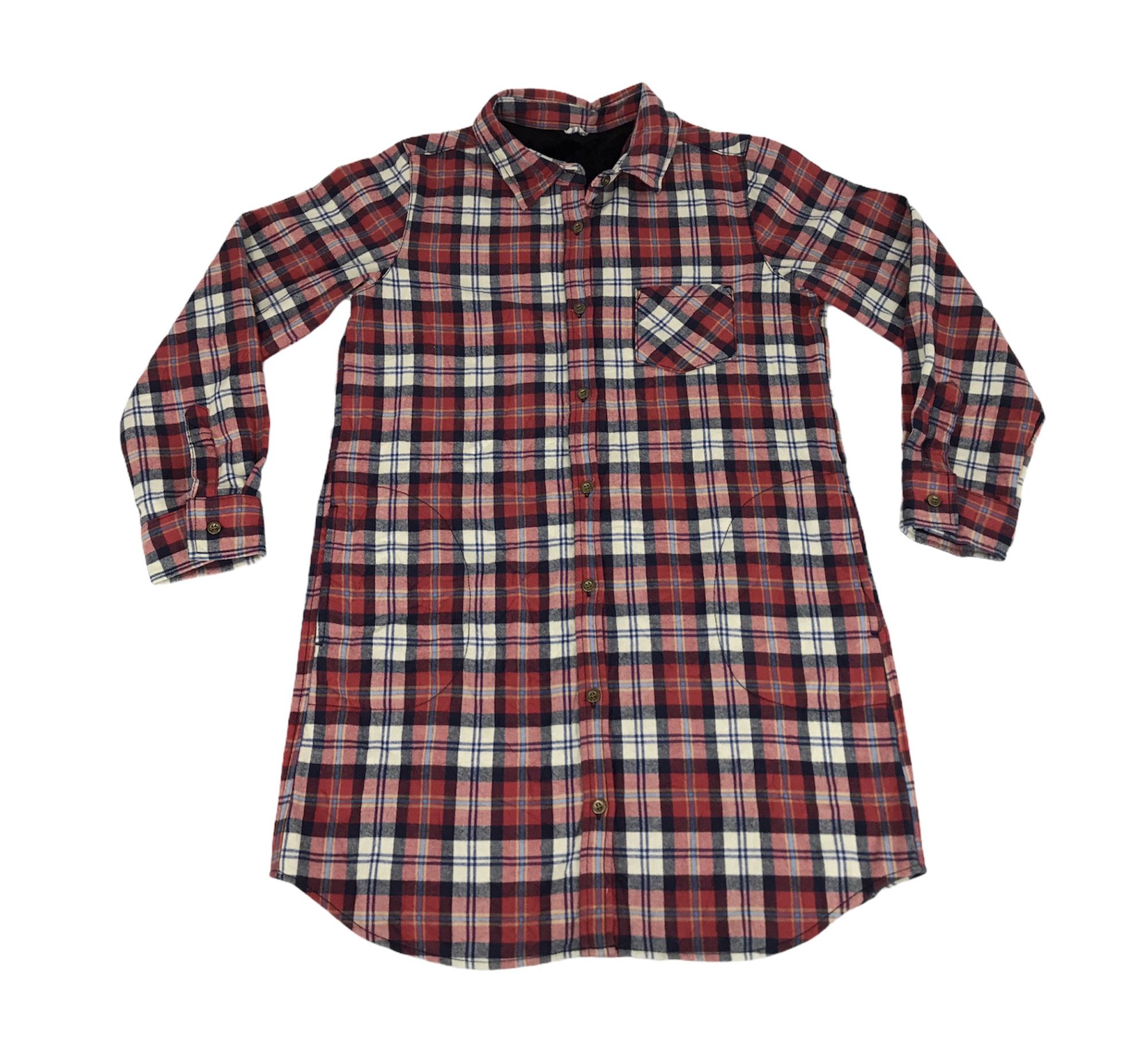 Flannel Vintage Closshi Flannel Plaid Checked Sherpa Padded Inner Size M / US 6-8 / IT 42-44 - 1 Thumbnail