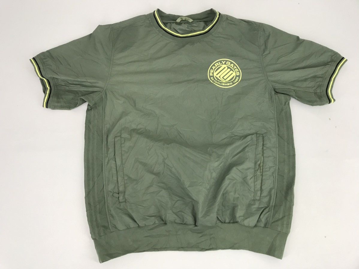 image of Vintage Pearly Gates Pull Over Windbreaker in Dark Green, Men's (Size Large)
