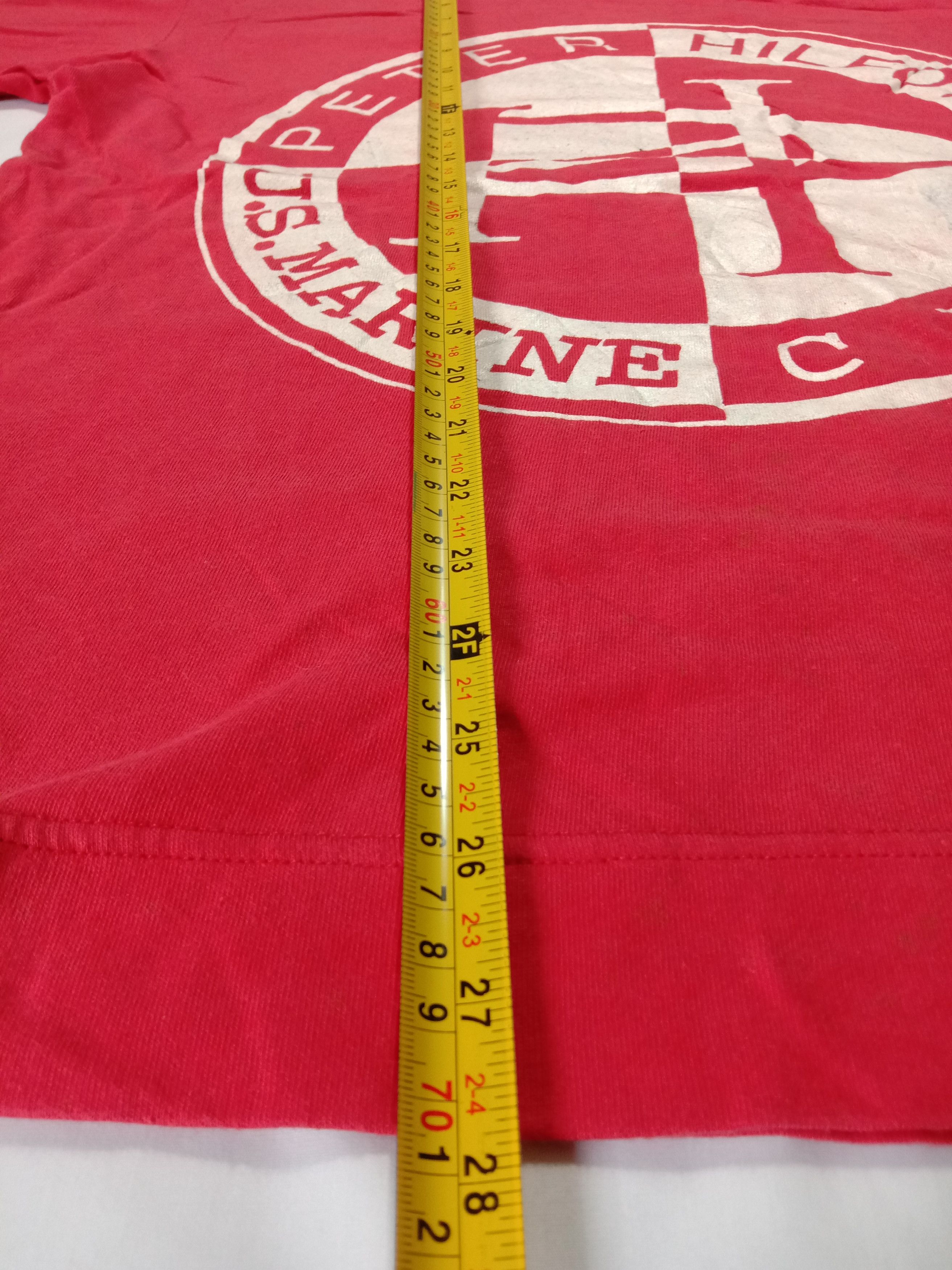 Vintage Peter Hilford U.S Marine Red Tee Like Tommy Hilfiger Logo Size US M / EU 48-50 / 2 - 7 Thumbnail