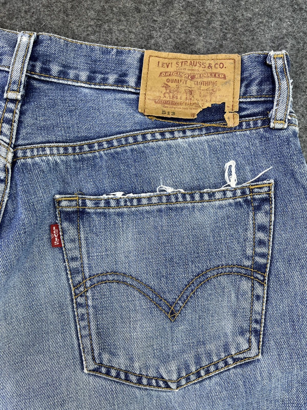 Levi's Vintage Levis 513 Blue Wash Jeans - J912 Size US 34 / EU 50 - 11 Thumbnail