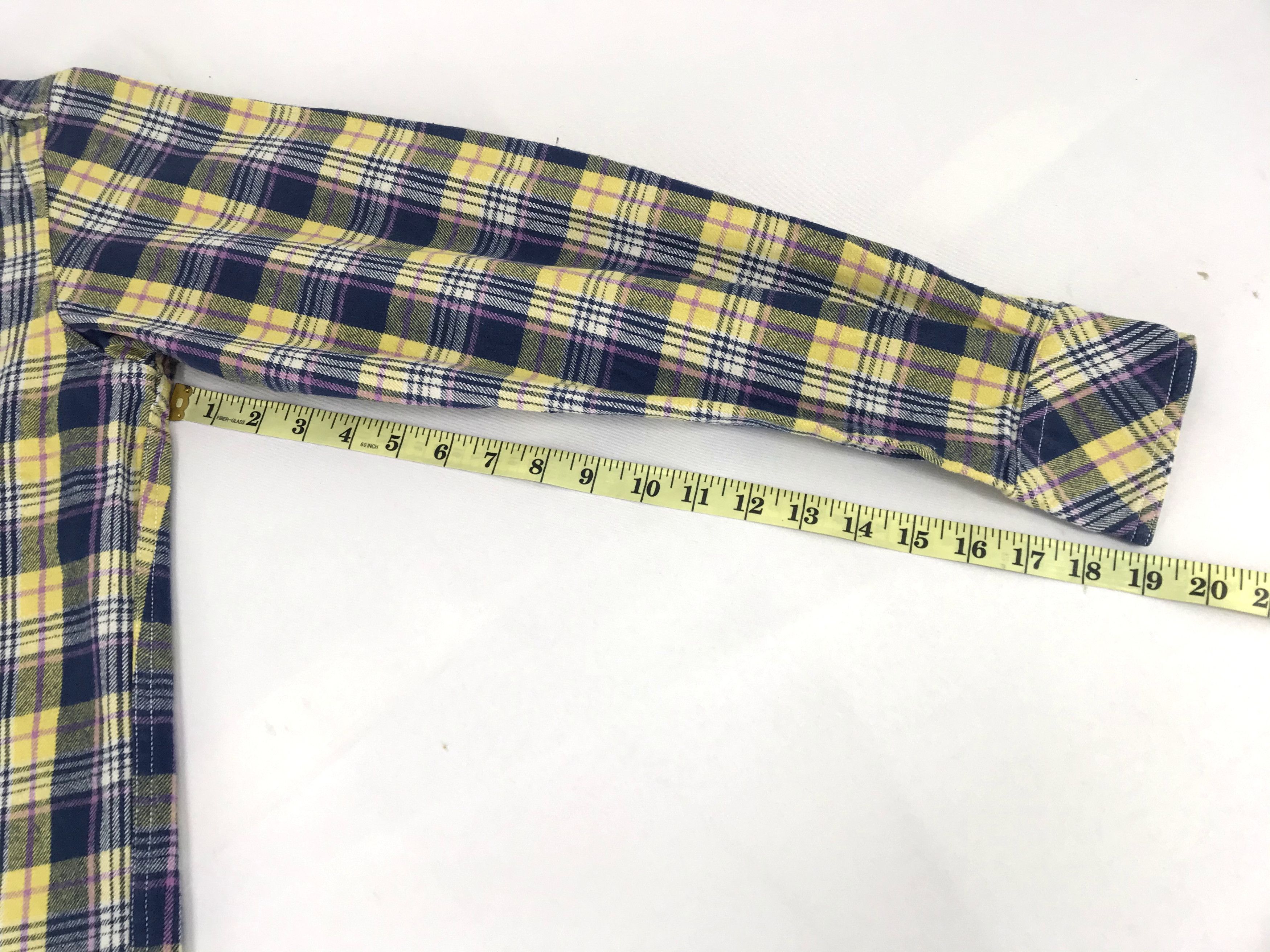 Japanese Brand Vintage Style Padded Corduroy Guard Elbow Flannel Shirt Size US XL / EU 56 / 4 - 11 Thumbnail