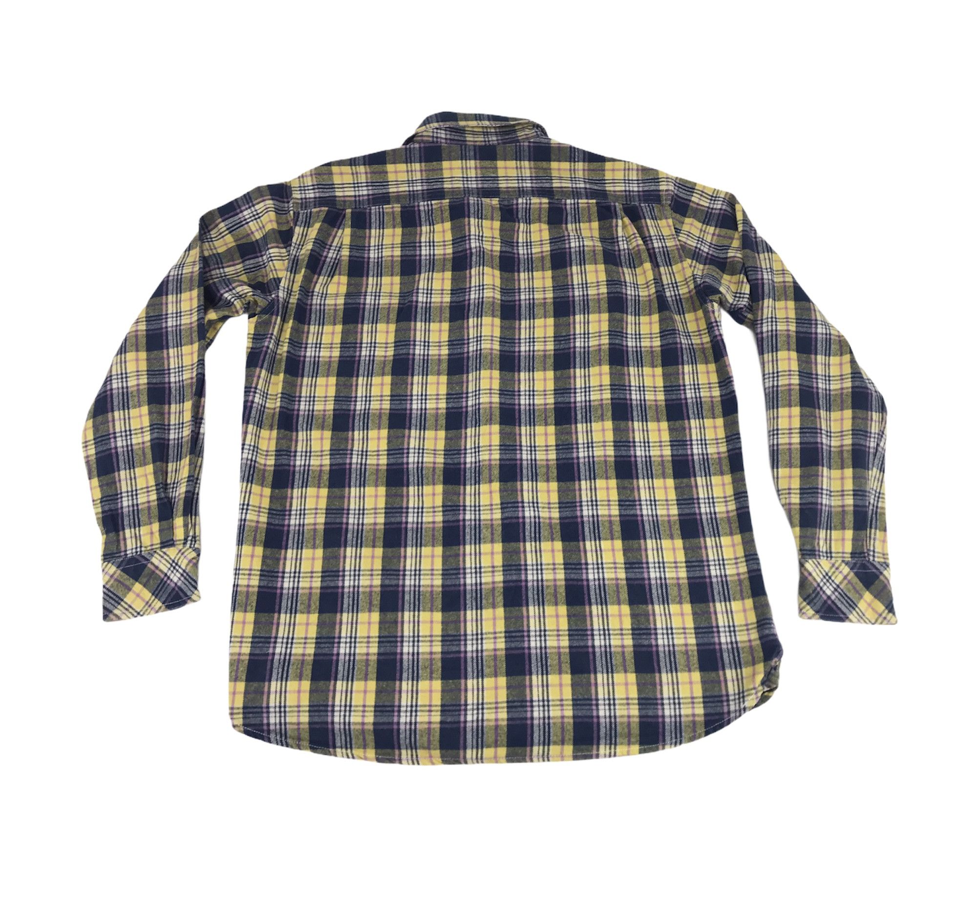 Japanese Brand Vintage Style Padded Corduroy Guard Elbow Flannel Shirt Size US XL / EU 56 / 4 - 5 Thumbnail