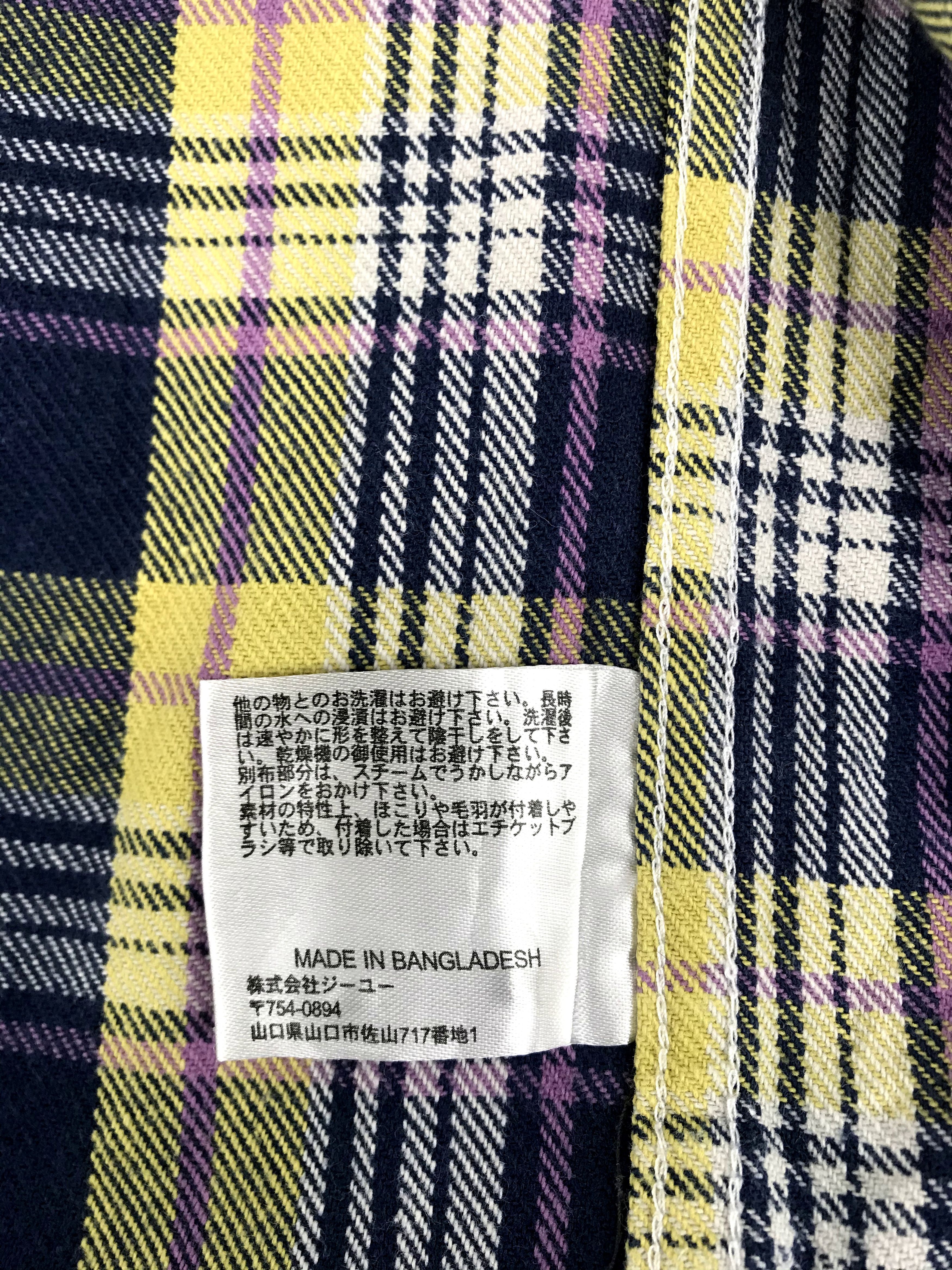 Japanese Brand Vintage Style Padded Corduroy Guard Elbow Flannel Shirt Size US XL / EU 56 / 4 - 8 Thumbnail