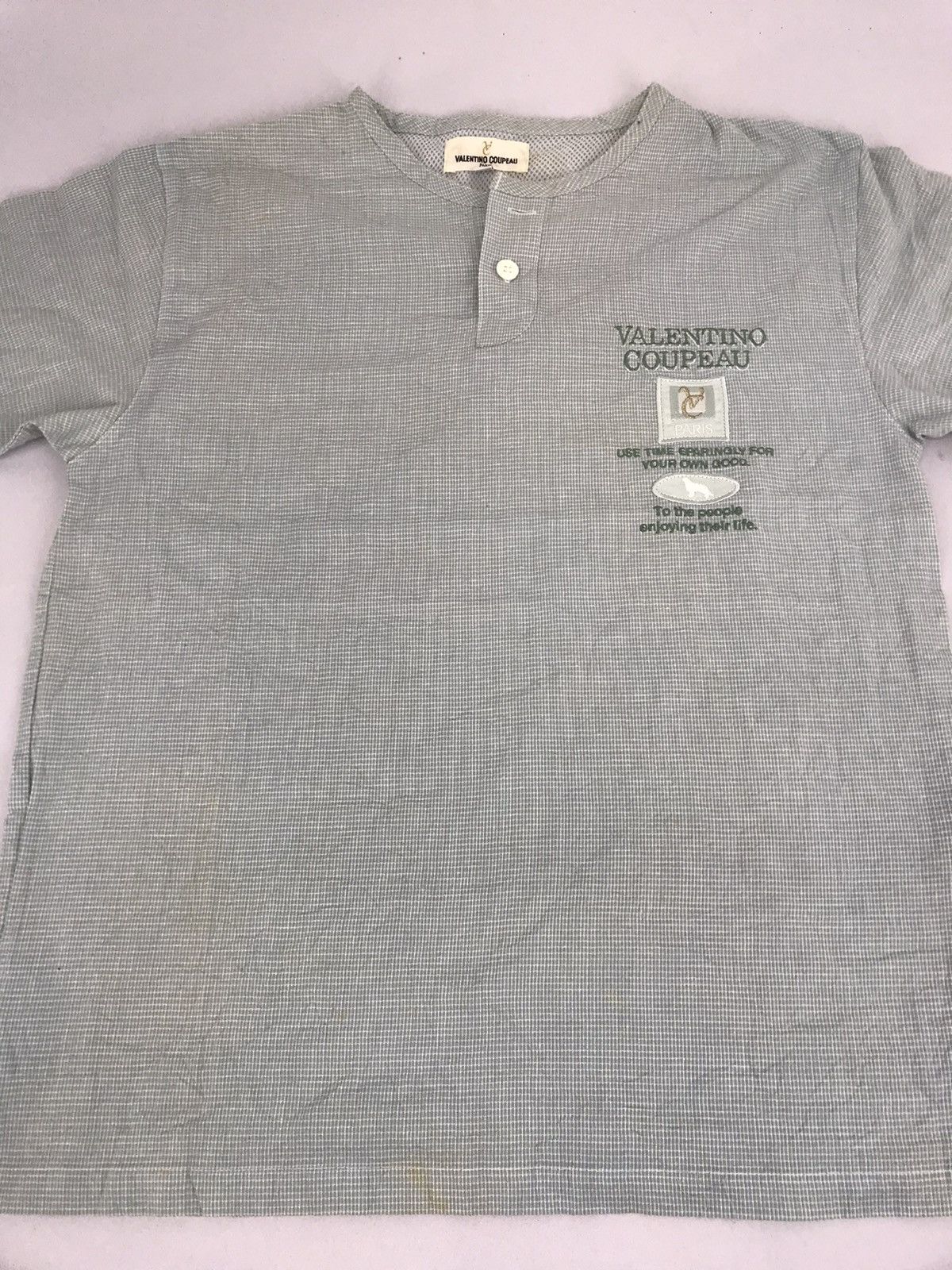 Designer Valentino Coupeau Paris Inspire Designer Tee Checked Size US L / EU 52-54 / 3 - 2 Thumbnail