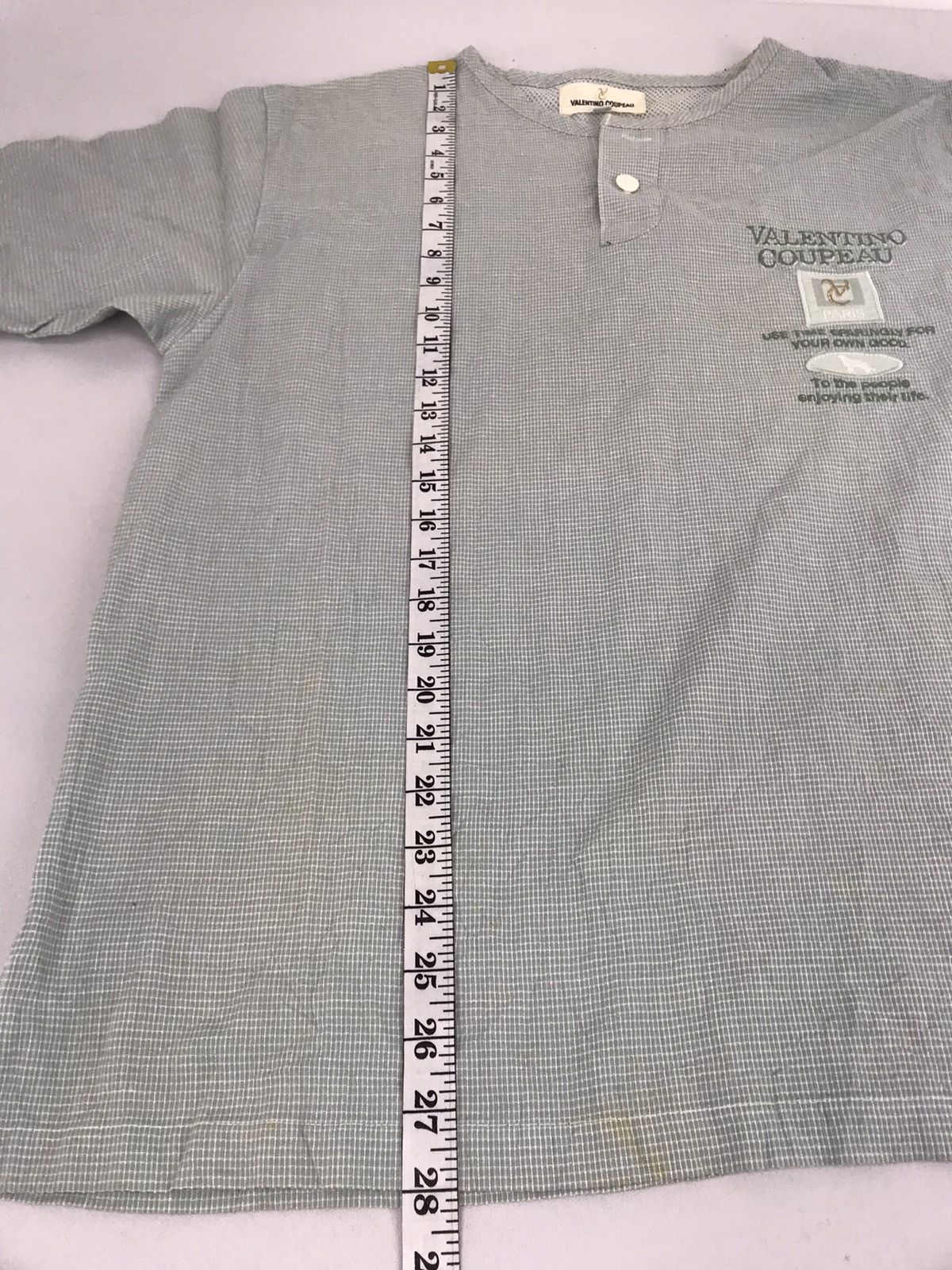 Designer Valentino Coupeau Paris Inspire Designer Tee Checked Size US L / EU 52-54 / 3 - 8 Thumbnail