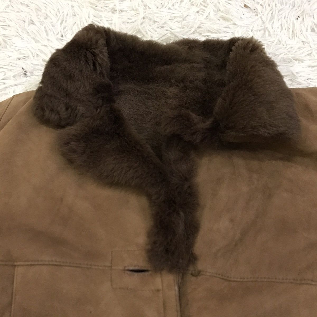 Japanese Brand J&R off one environment sherpa button up leather jacket Size US XS / EU 42 / 0 - 4 Thumbnail