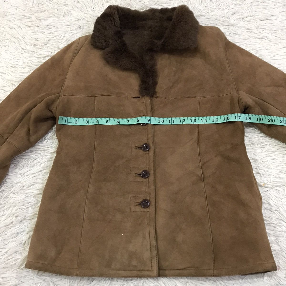Japanese Brand J&R off one environment sherpa button up leather jacket Size US XS / EU 42 / 0 - 6 Thumbnail