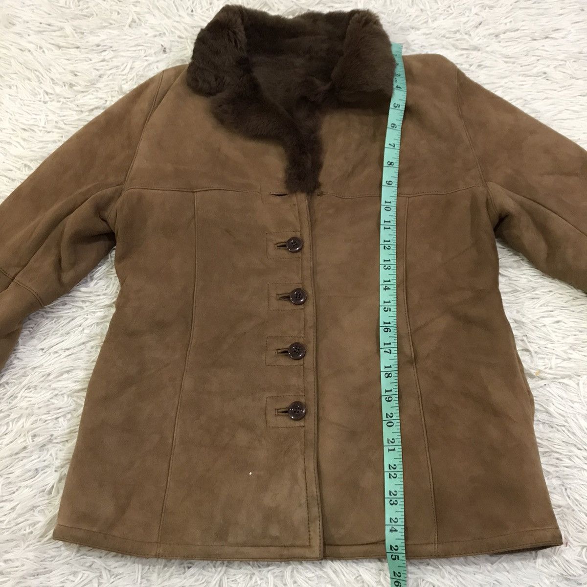 Japanese Brand J&R off one environment sherpa button up leather jacket Size US XS / EU 42 / 0 - 7 Thumbnail