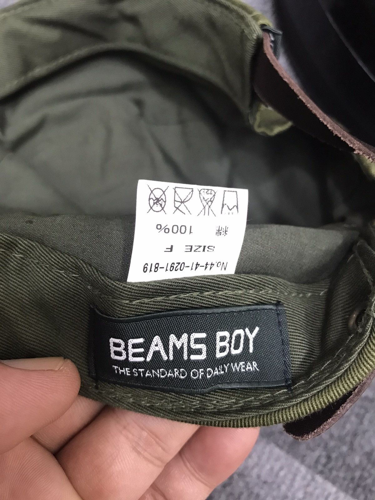 Beams Plus BEAMSBOY Military Green Pointer Cap Size ONE SIZE - 7 Thumbnail