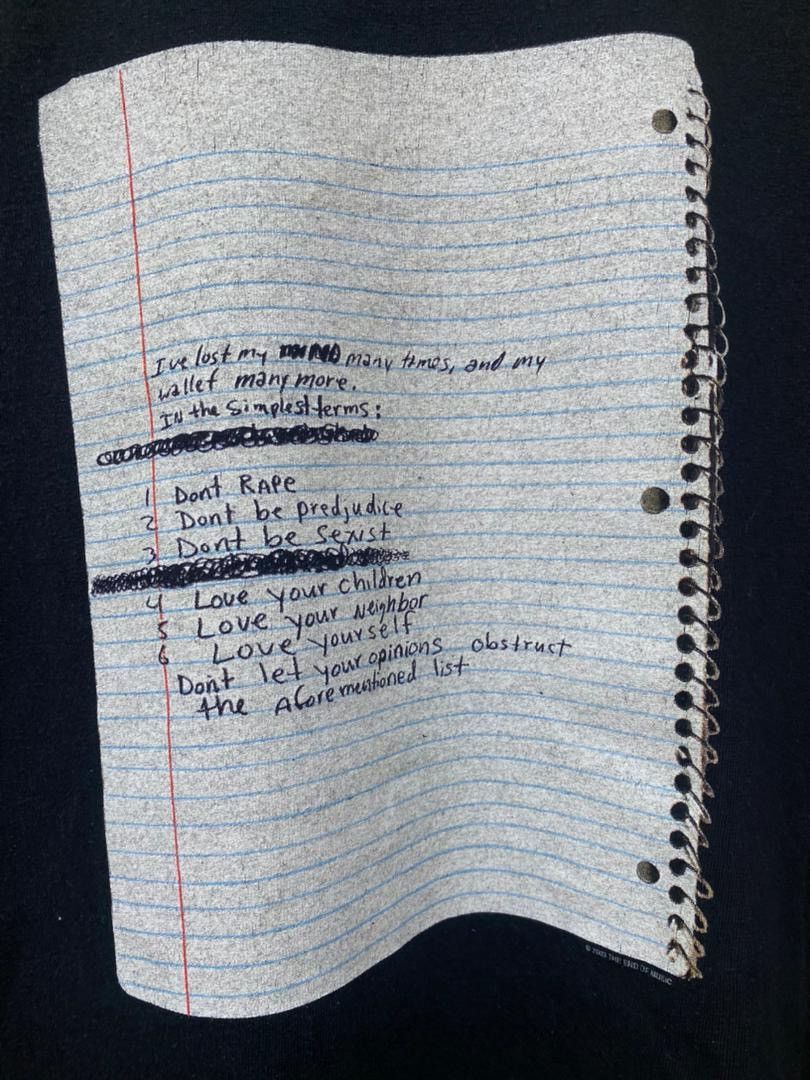 Band Tees Vintage Curt Cobain 2003 Notebook Nirvana Size US XL / EU 56 / 4 - 4 Thumbnail