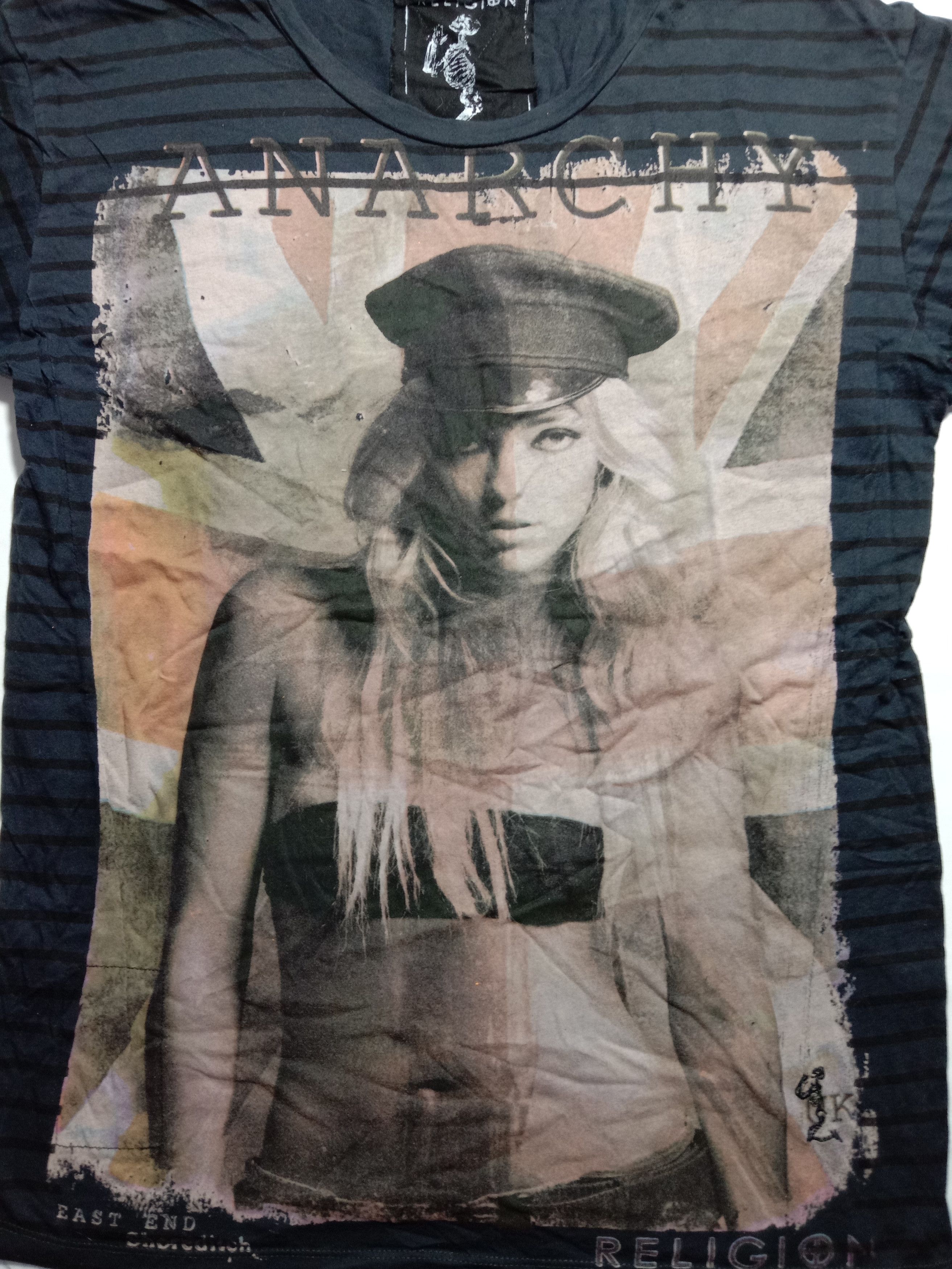 Other Religion Anarchy Tee Seditionaries Striped Unisex Tee Size M / US 6-8 / IT 42-44 - 2 Thumbnail