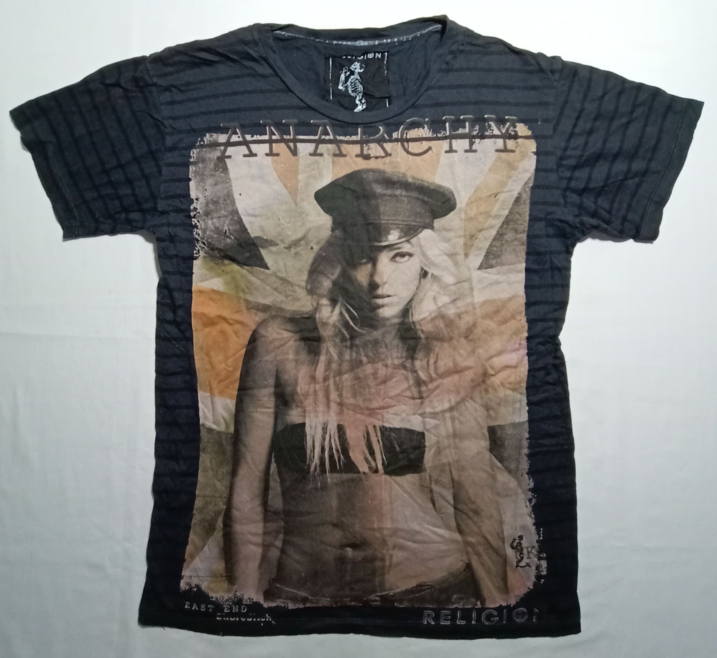 Other Religion Anarchy Tee Seditionaries Striped Unisex Tee Size M / US 6-8 / IT 42-44 - 1 Thumbnail